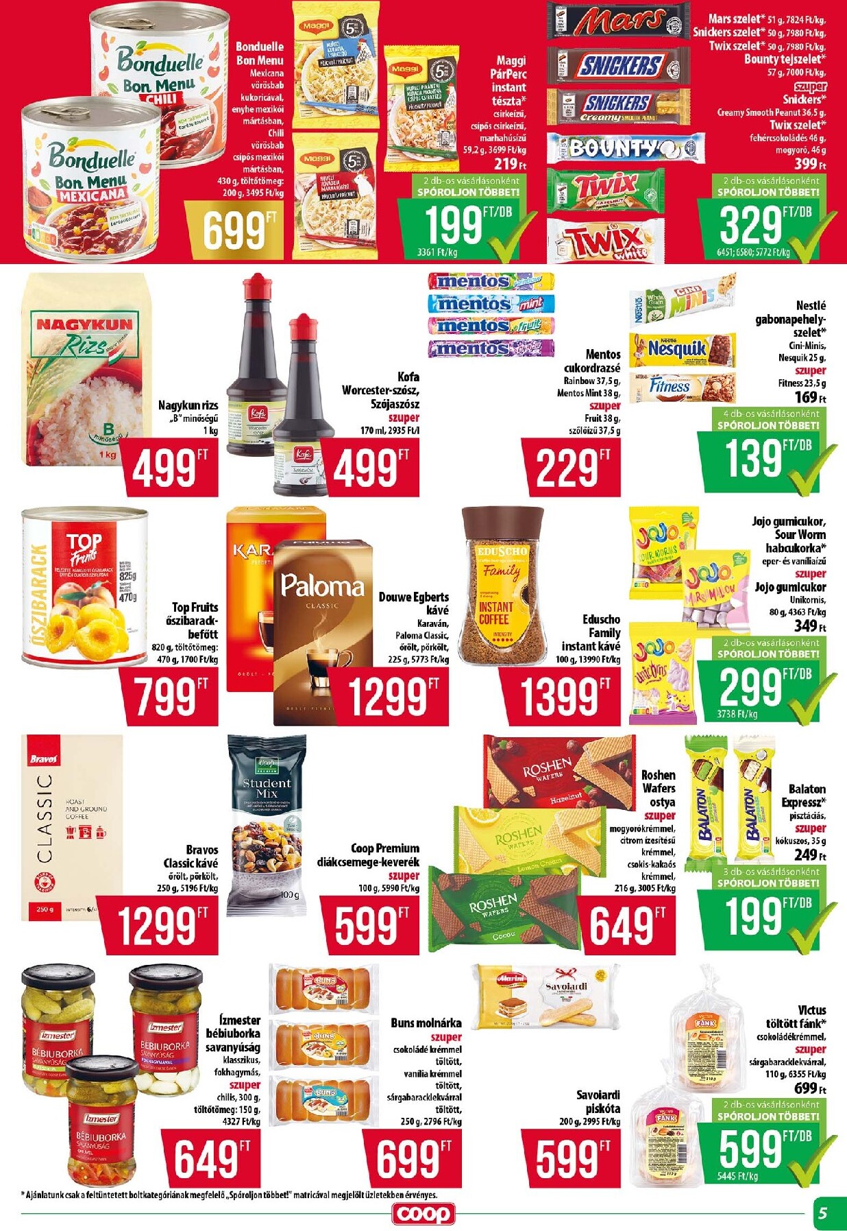 coop - A jövőbeli Coop - Tisza - Abc-Szuper akciós újság csütörtöktől 2026.09.24.-tól szerdától 2026.09.30.-ig érvényes. - page: 5