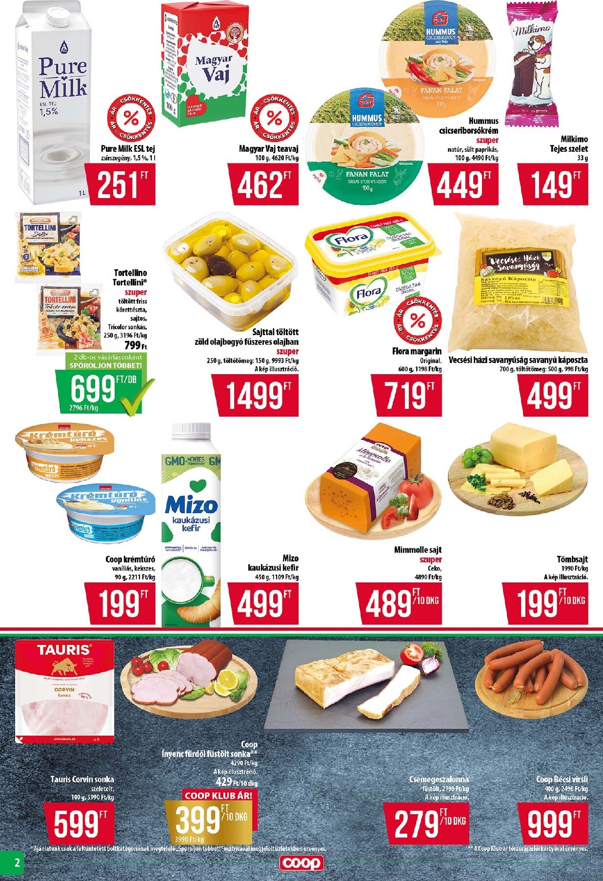 coop - A jövőbeli Coop - Tisza - Abc-Szuper akciós újság csütörtöktől 2026.09.24.-tól szerdától 2026.09.30.-ig érvényes. - page: 2