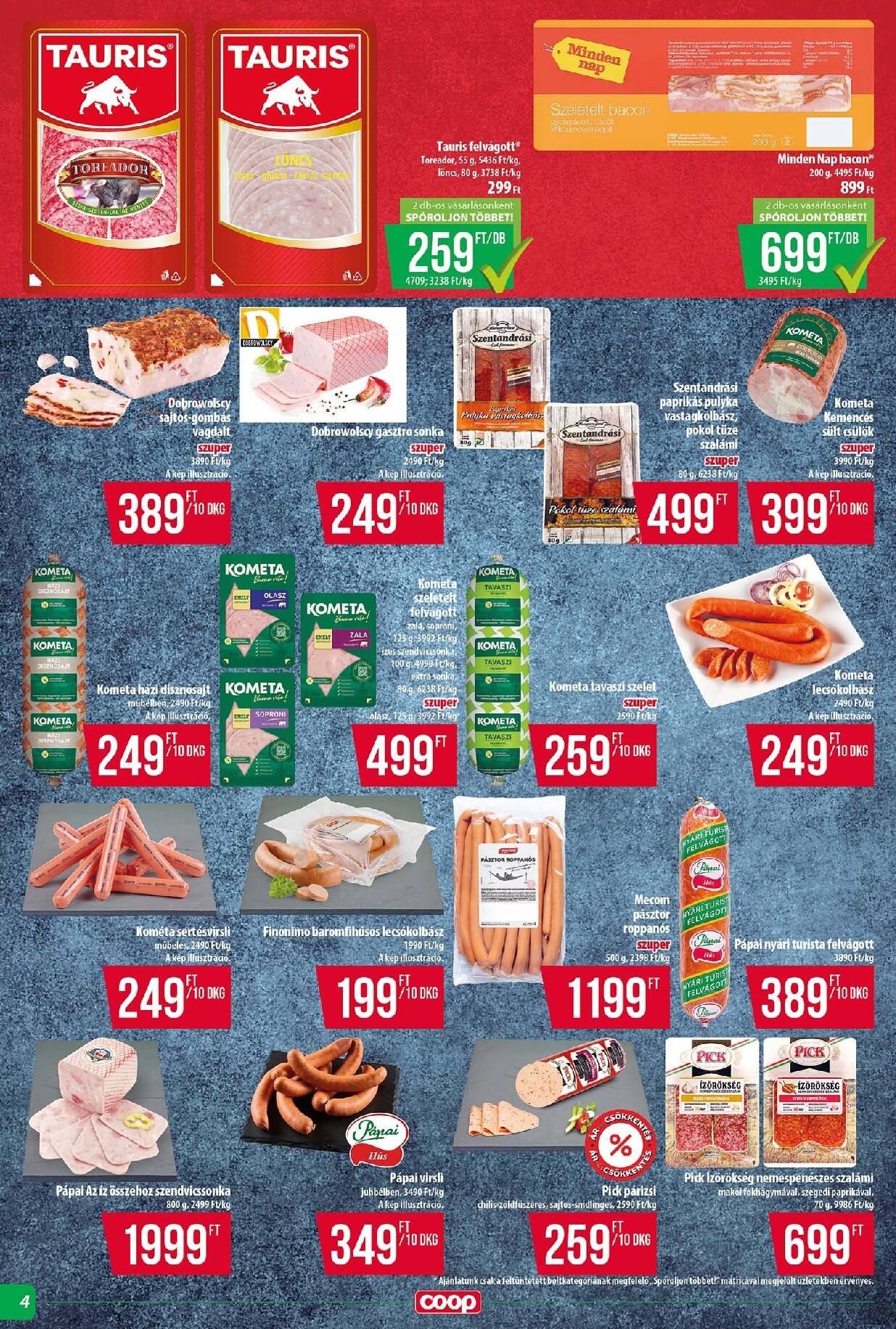 coop - A jövőbeli Coop - Tisza - Abc-Szuper akciós újság csütörtöktől 2026.09.24.-tól szerdától 2026.09.30.-ig érvényes. - page: 4