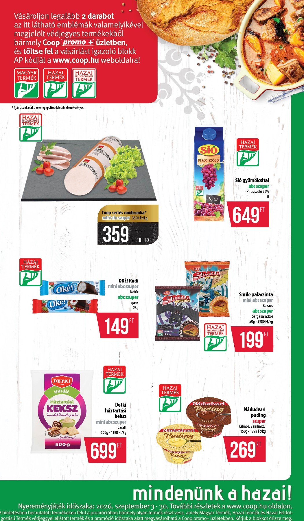coop - A jövőbeli Coop - Mecsek akciós újság csütörtöktől 2026.09.24.-tól szerdától 2026.09.30.-ig érvényes. - page: 7
