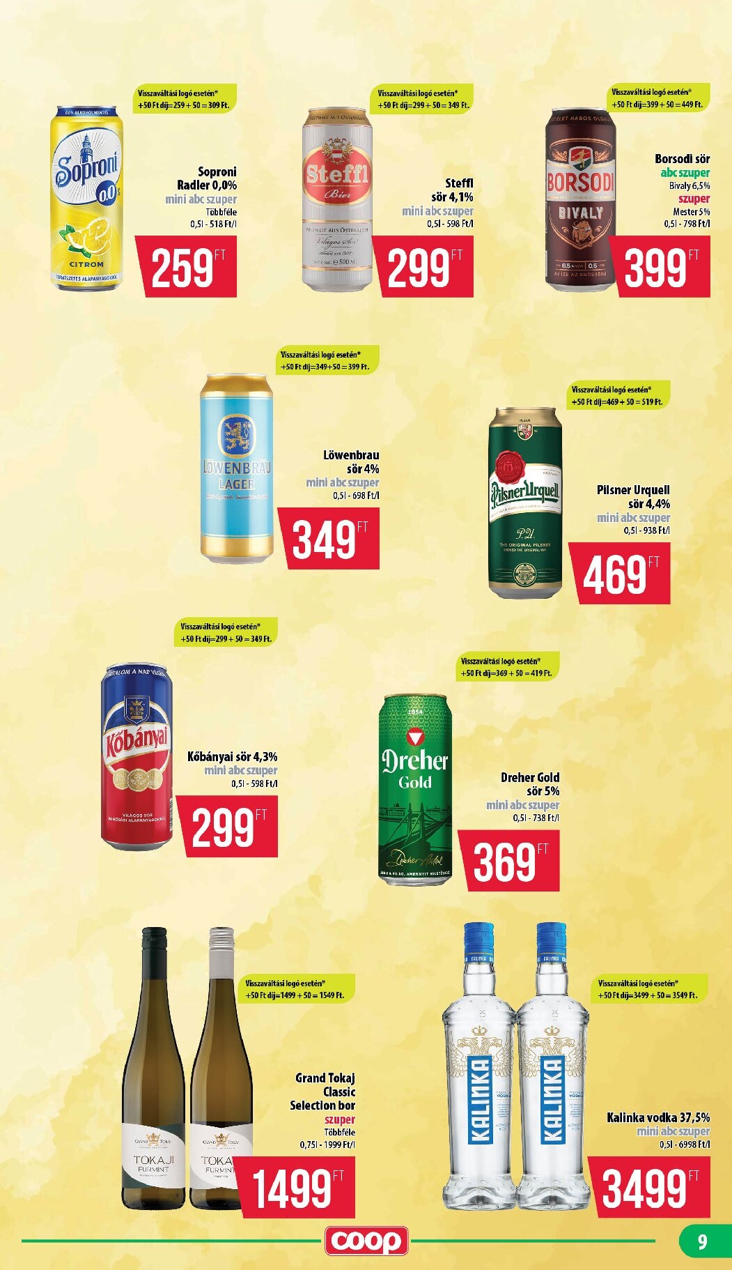 coop - A jövőbeli Coop - Mecsek akciós újság csütörtöktől 2026.09.24.-tól szerdától 2026.09.30.-ig érvényes. - page: 9