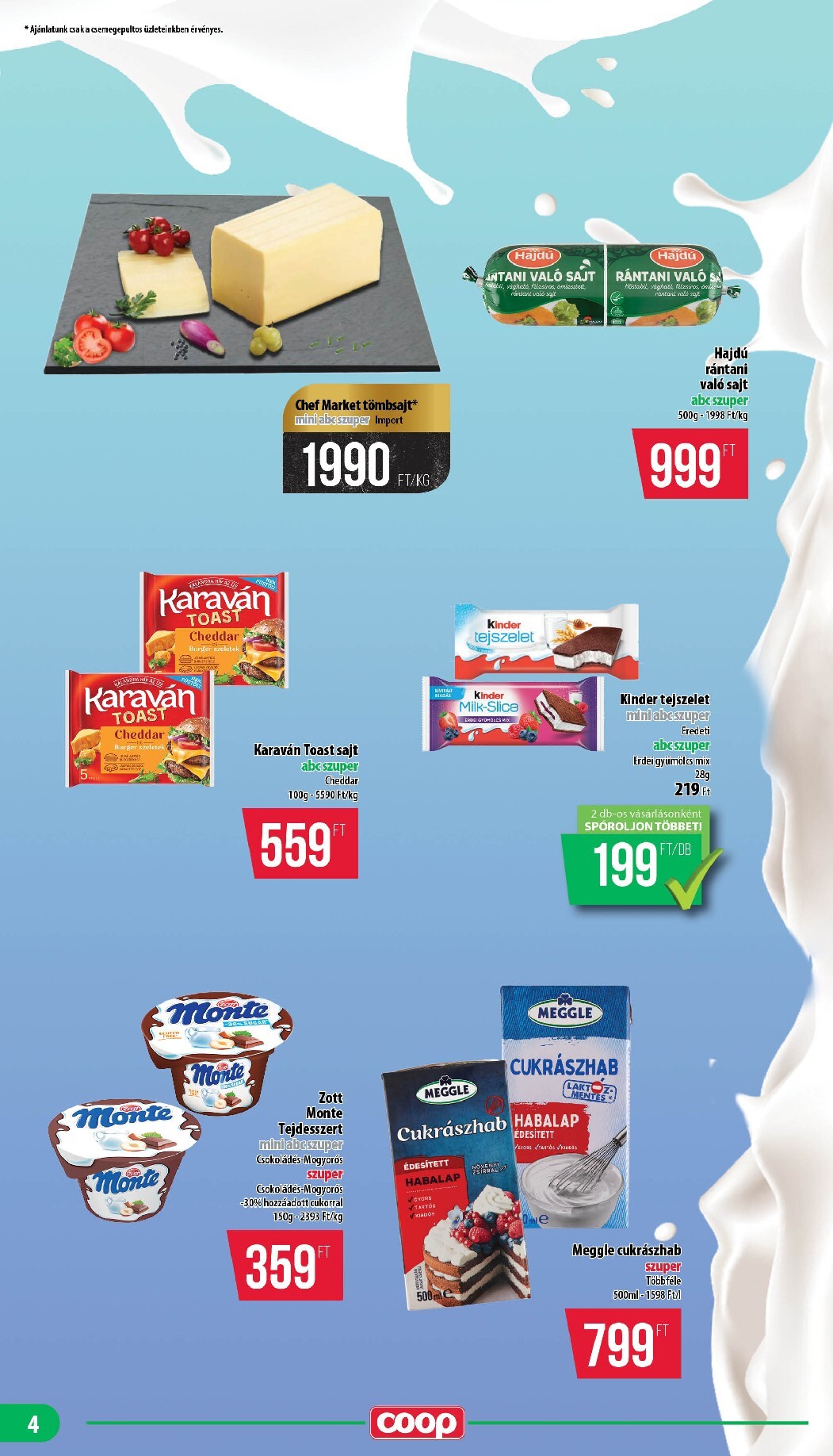 coop - A jövőbeli Coop - Mecsek akciós újság csütörtöktől 2026.09.24.-tól szerdától 2026.09.30.-ig érvényes. - page: 4