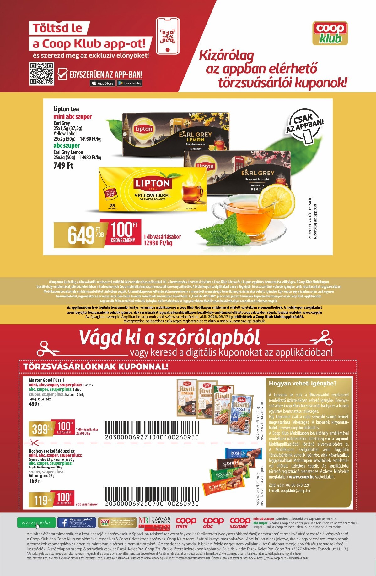 coop - A jövőbeli Coop - Észak-Kelet akciós újság csütörtöktől 2026.09.24.-tól szerdától 2026.09.30.-ig érvényes. - page: 12