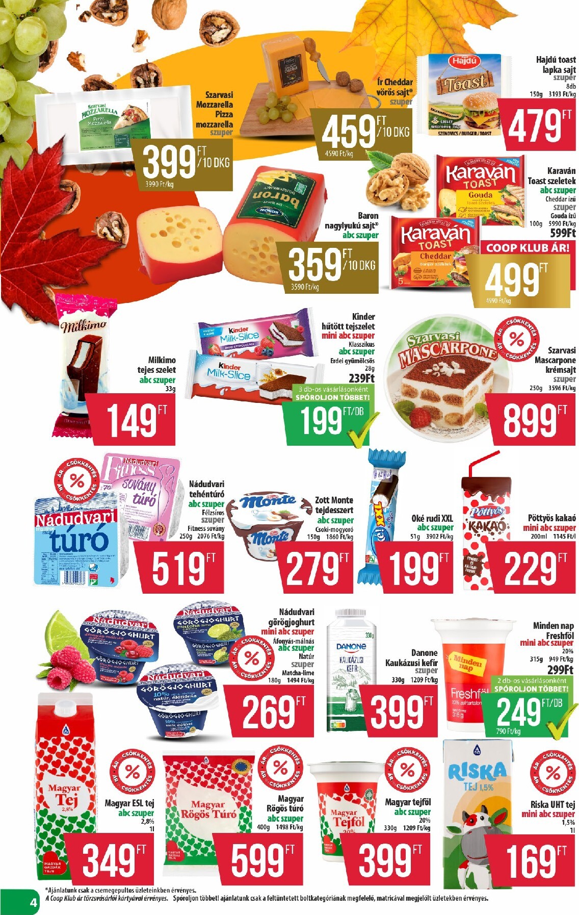 coop - A jövőbeli Coop - Észak-Kelet akciós újság csütörtöktől 2026.09.24.-tól szerdától 2026.09.30.-ig érvényes. - page: 4