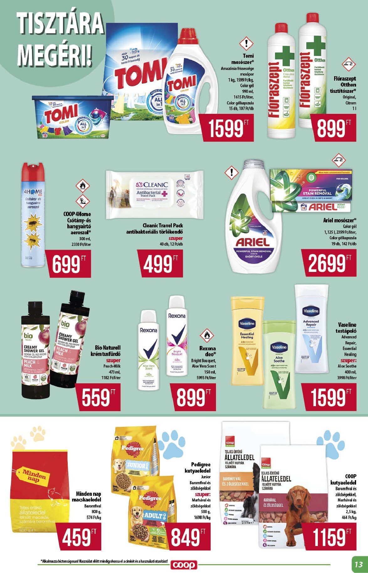 coop - A jövőbeli Coop - Abc Szuper Alföld akciós újság csütörtöktől 2026.09.24.-tól szerdától 2026.09.30.-ig érvényes. - page: 13