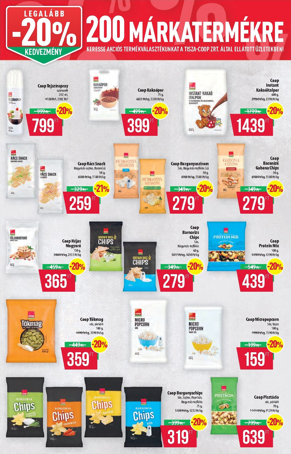 coop - A jövőbeli Coop - Tisza - Abc-Szuper akciós újság csütörtöktől 2026.10.08.-tól szerdától 2026.10.14.-ig érvényes. - page: 13