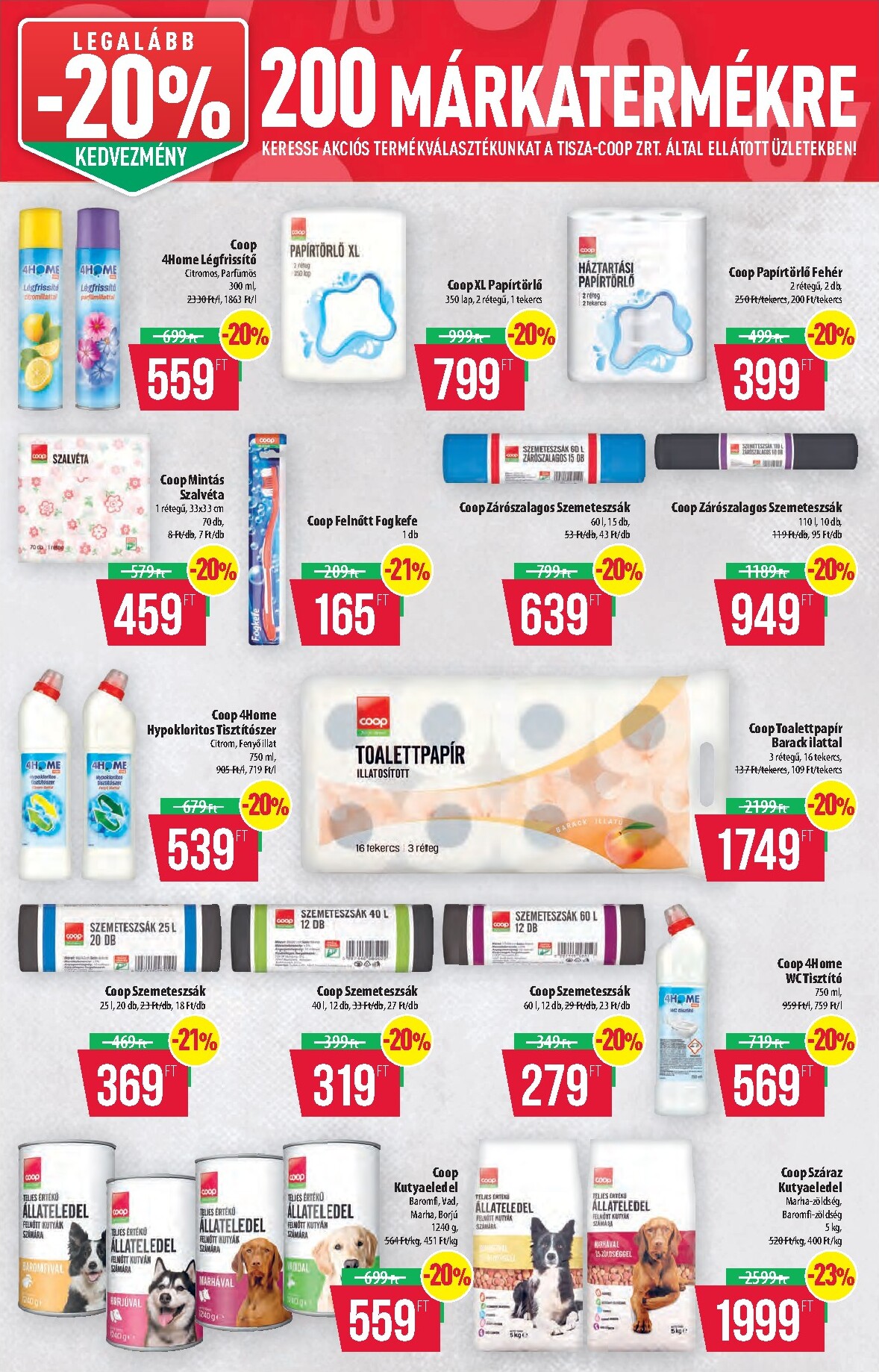 coop - A jövőbeli Coop - Tisza - Abc-Szuper akciós újság csütörtöktől 2026.10.08.-tól szerdától 2026.10.14.-ig érvényes. - page: 15