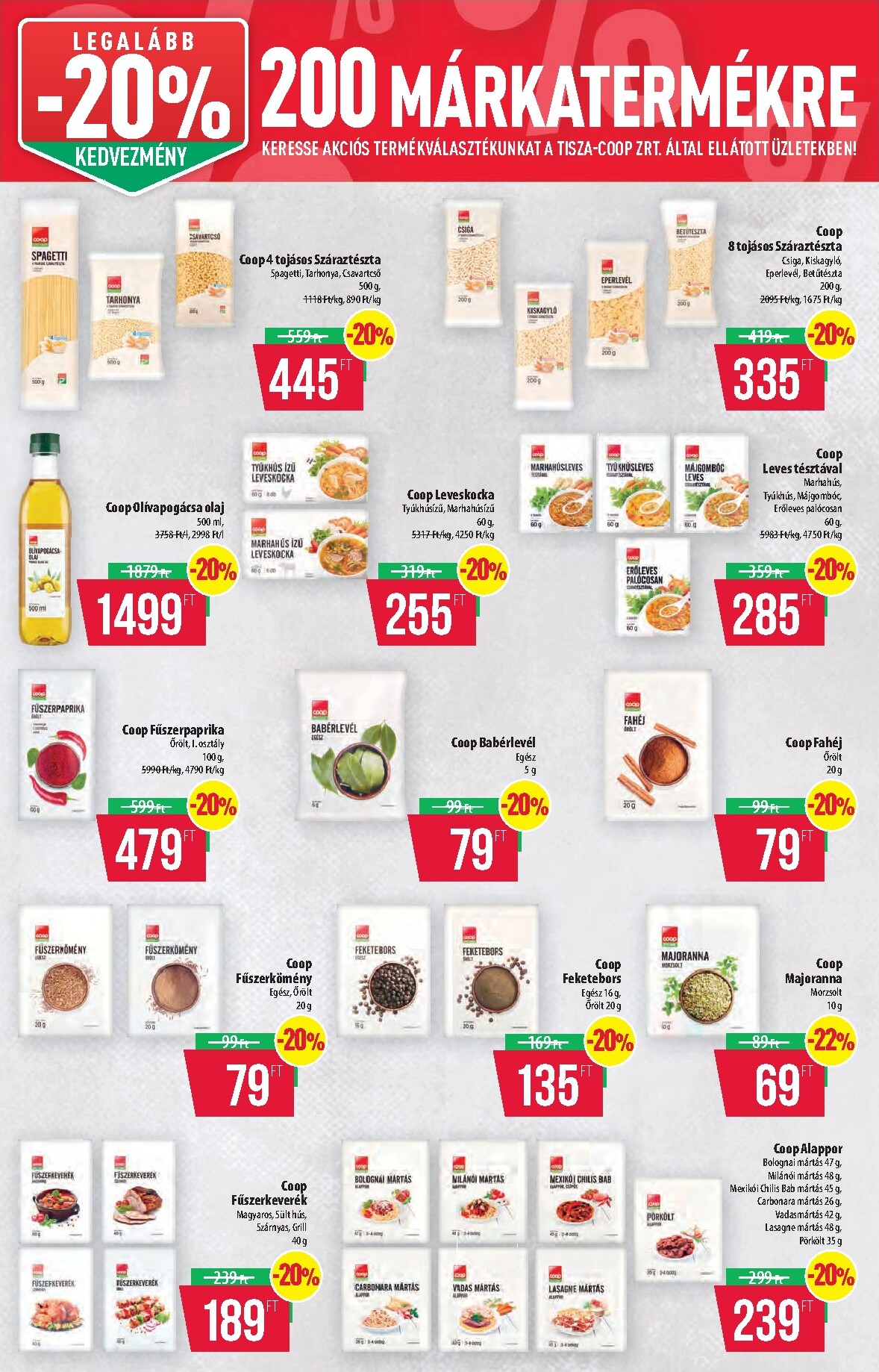 coop - A jövőbeli Coop - Tisza - Abc-Szuper akciós újság csütörtöktől 2026.10.08.-tól szerdától 2026.10.14.-ig érvényes. - page: 9