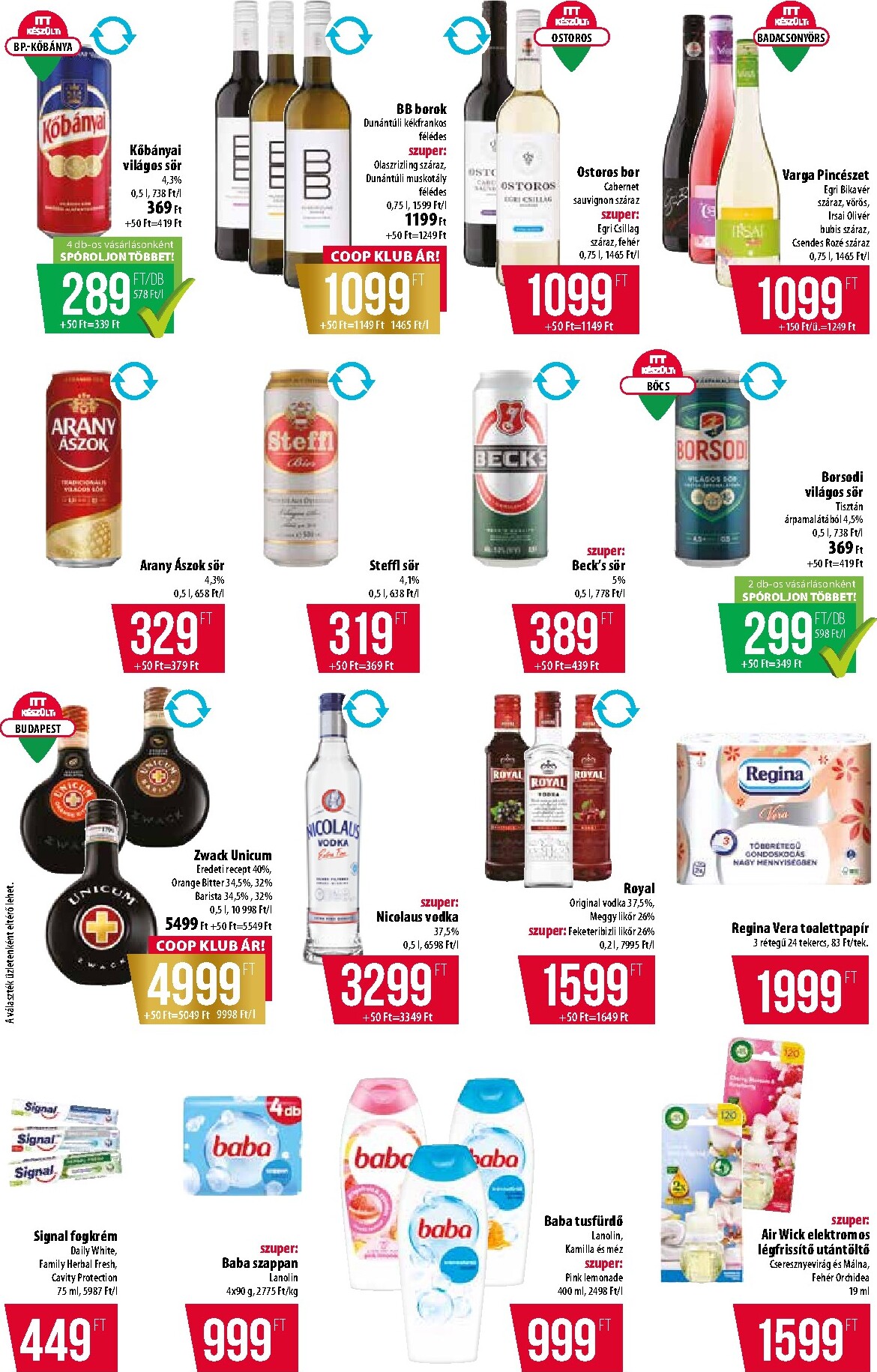coop - A jövőbeli Coop - Alföld - Abc-Szuper akciós újság csütörtöktől 2026.10.08.-tól szerdától 2026.10.14.-ig érvényes. - page: 10