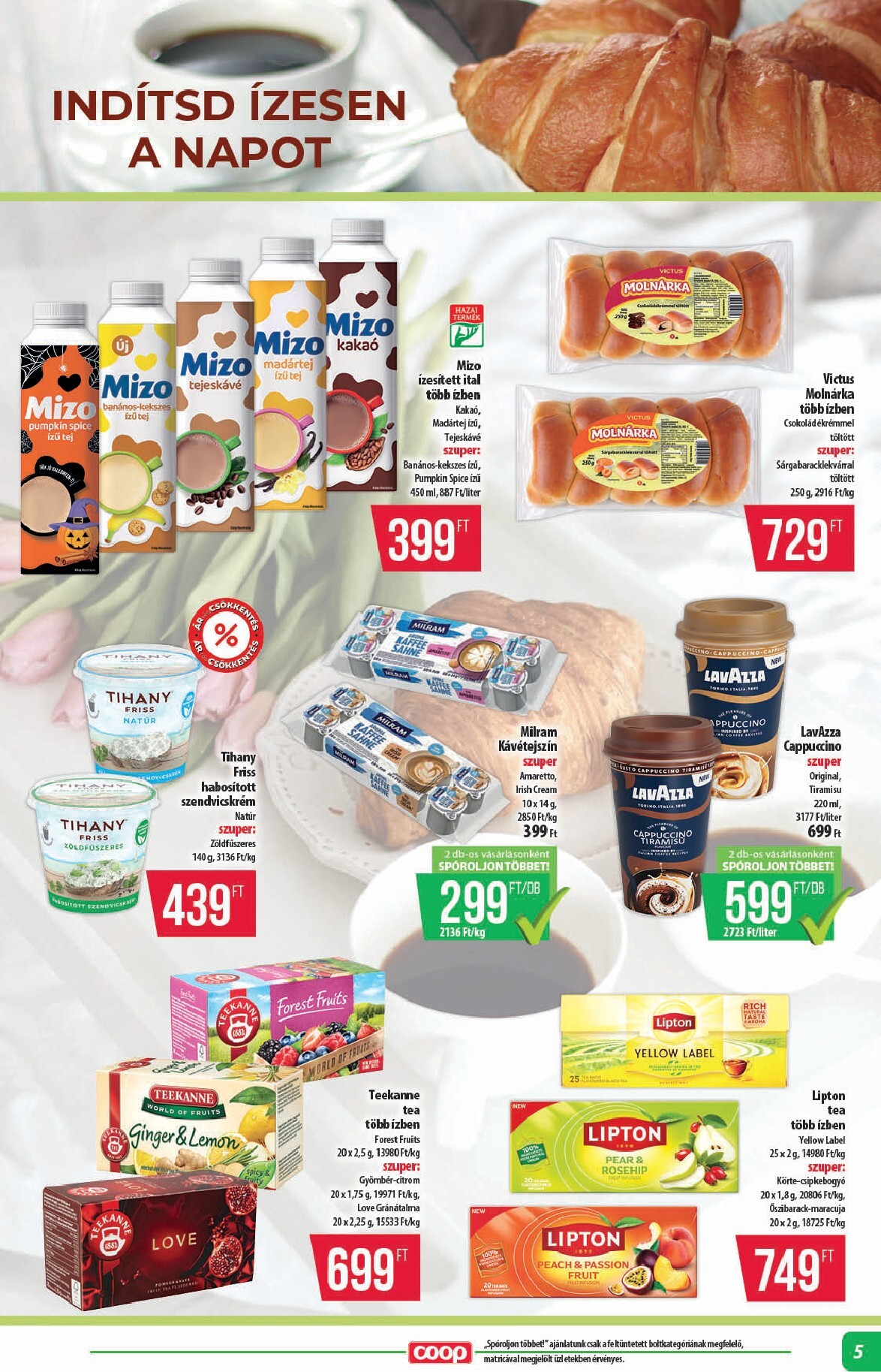coop - A jövőbeli Coop - Alföld akciós újság csütörtöktől 2026.10.15.-tól szerdától 2026.10.21.-ig érvényes. - page: 5