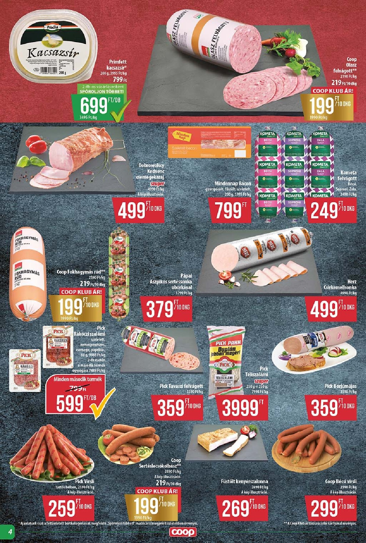 coop - A jövőbeli Coop - Abc-Szuper akciós újság csütörtöktől 2026.10.15.-tól szerdától 2026.10.21.-ig érvényes. - page: 4