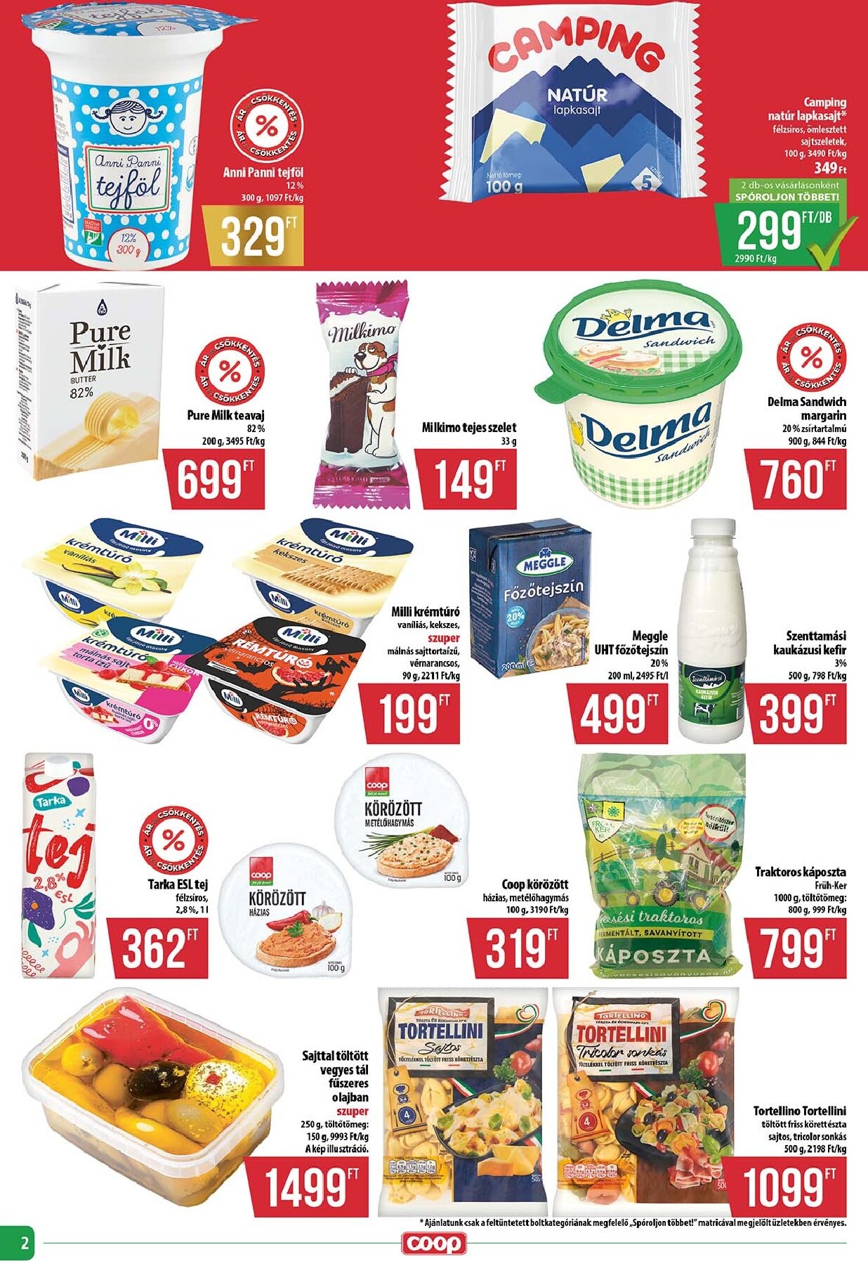 coop - A jövőbeli Coop - Abc-Szuper akciós újság csütörtöktől 2026.10.22.-tól szerdától 2026.10.28.-ig érvényes. - page: 2