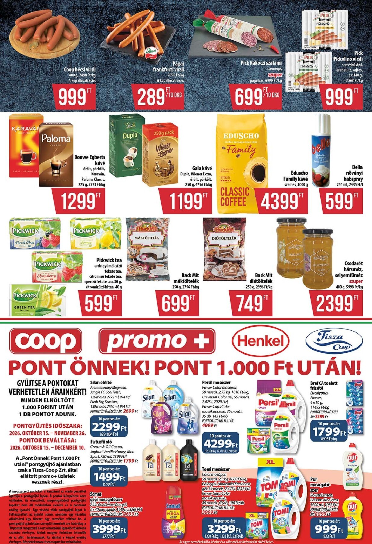 coop - A jövőbeli Coop - Abc-Szuper akciós újság csütörtöktől 2026.10.22.-tól szerdától 2026.10.28.-ig érvényes. - page: 4