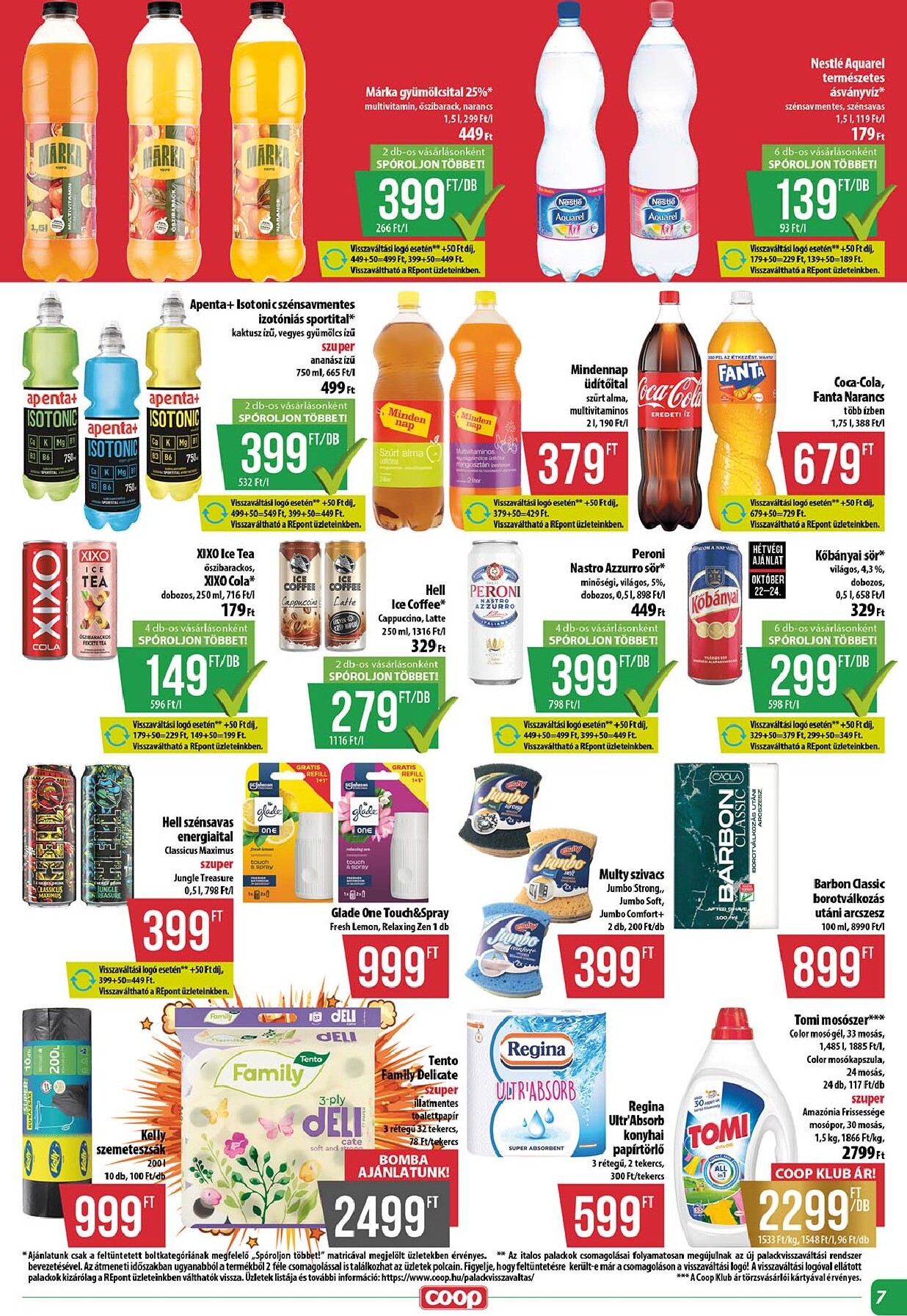coop - A jövőbeli Coop - Abc-Szuper akciós újság csütörtöktől 2026.10.22.-tól szerdától 2026.10.28.-ig érvényes. - page: 7
