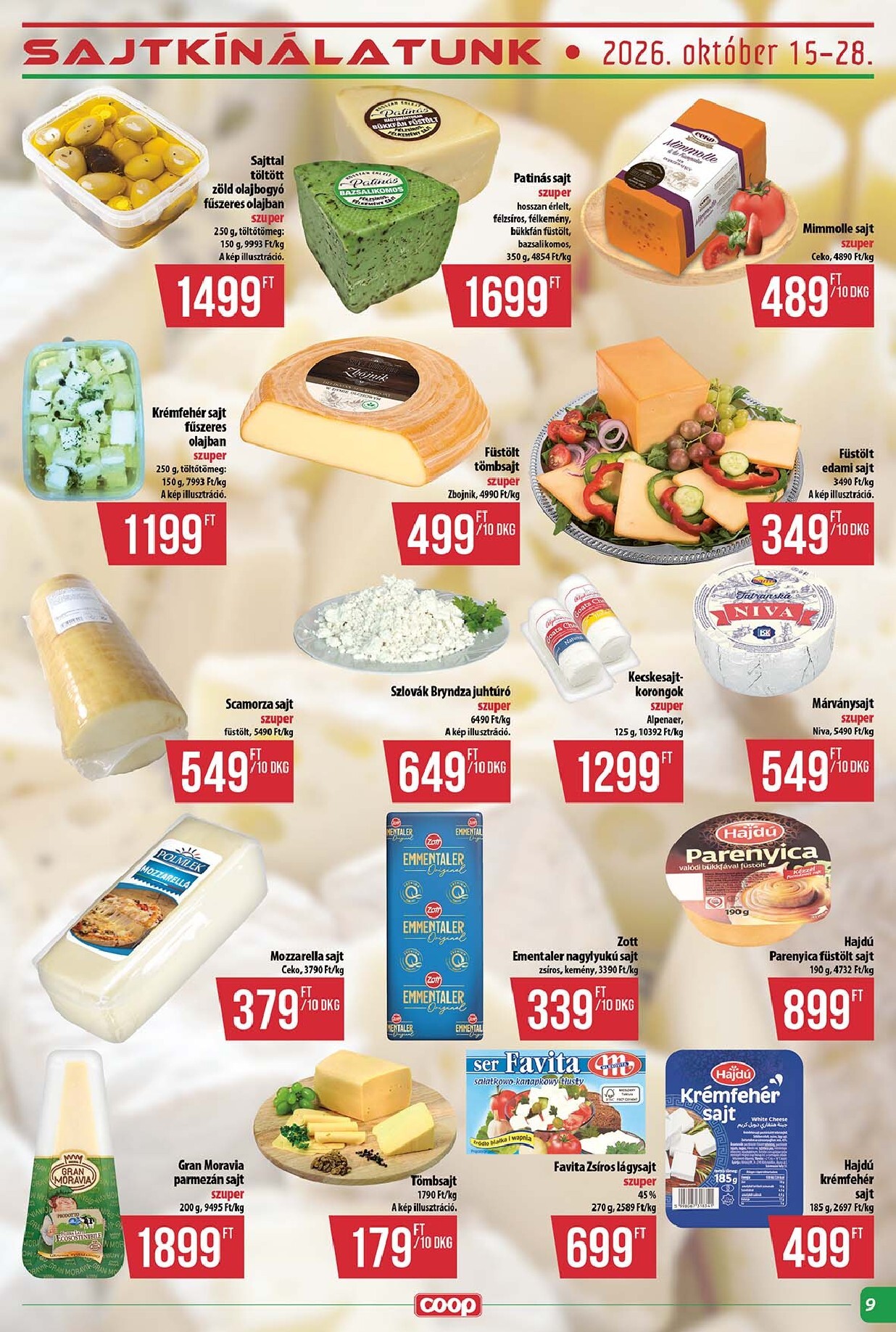 coop - A jövőbeli Coop - Abc-Szuper akciós újság csütörtöktől 2026.10.22.-tól szerdától 2026.10.28.-ig érvényes. - page: 9