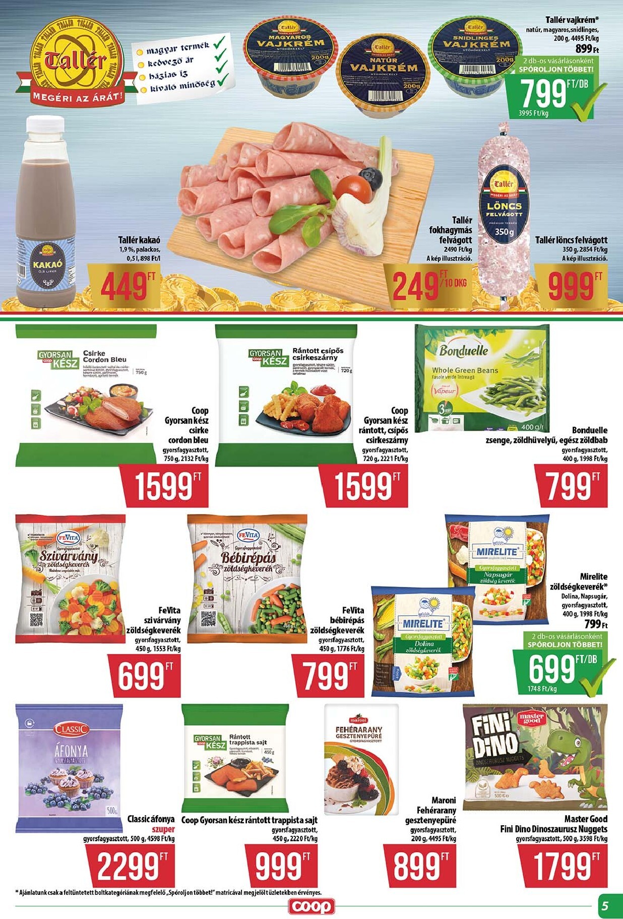 coop - A jövőbeli Coop - Abc-Szuper akciós újság csütörtöktől 2026.10.22.-tól szerdától 2026.10.28.-ig érvényes. - page: 5