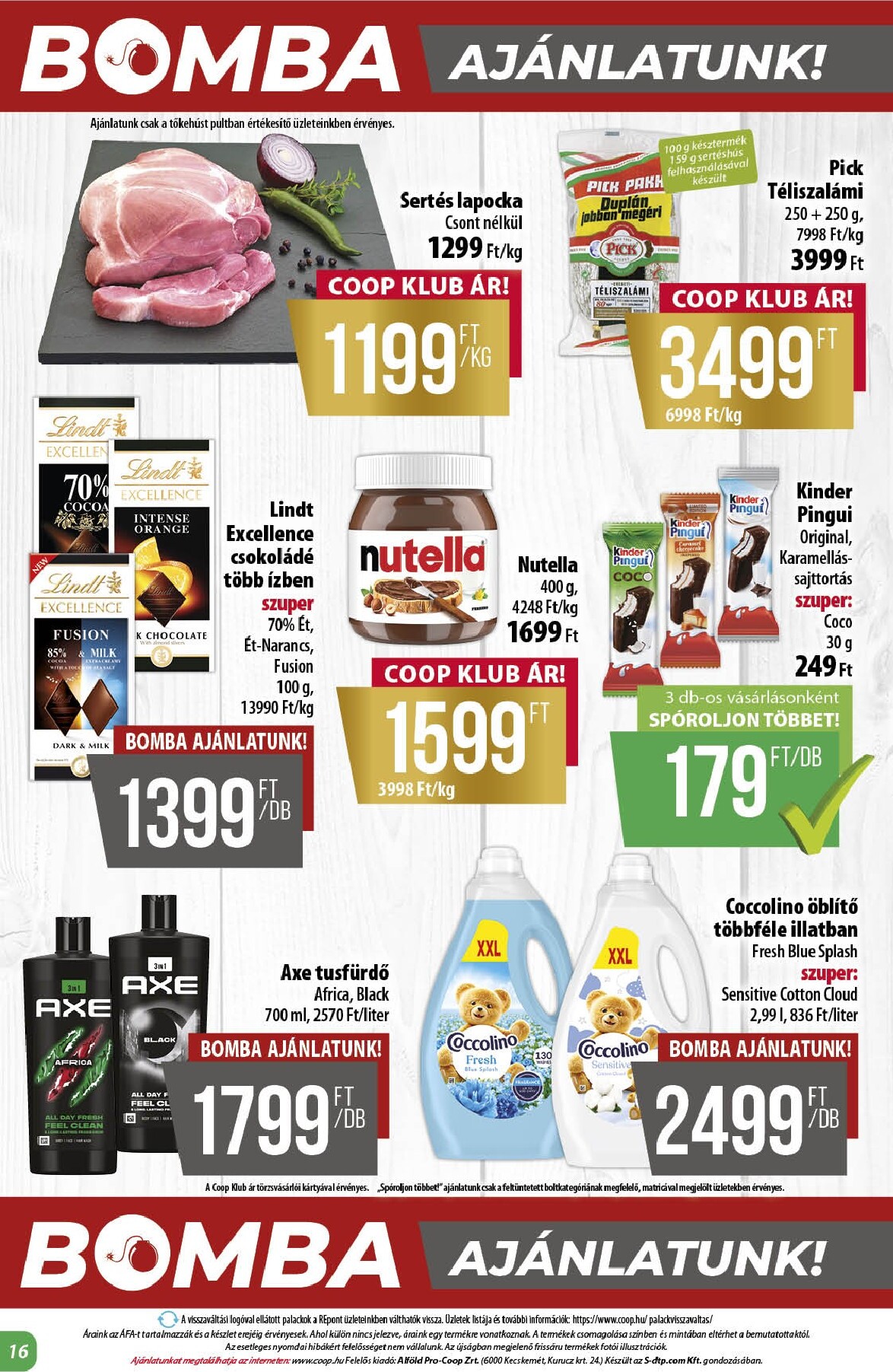coop - A jövőbeli Coop - Alföld akciós újság csütörtöktől 2026.10.22.-tól szerdától 2026.10.28.-ig érvényes. - page: 16