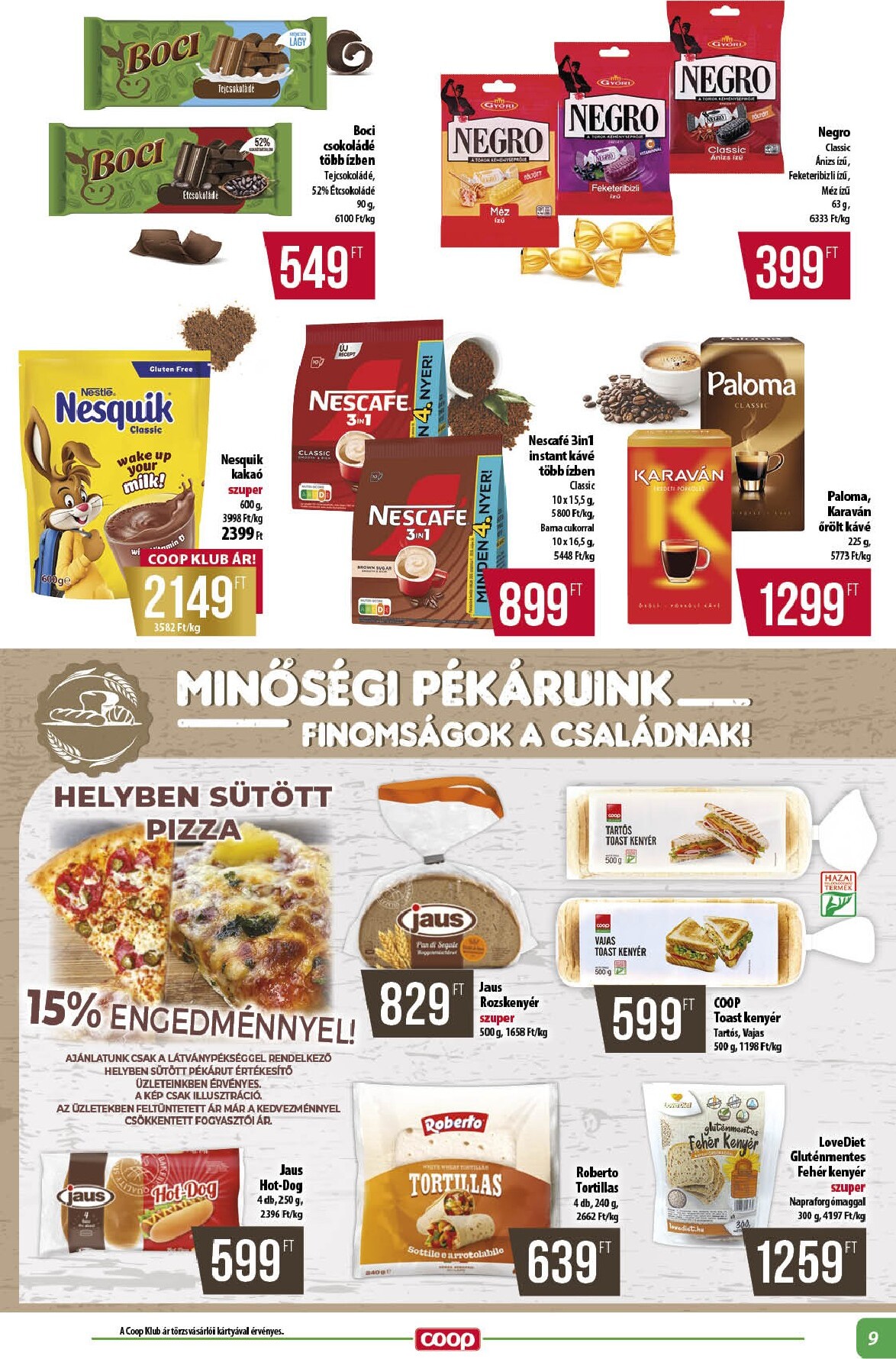 coop - A jövőbeli Coop - Alföld akciós újság csütörtöktől 2026.10.22.-tól szerdától 2026.10.28.-ig érvényes. - page: 9