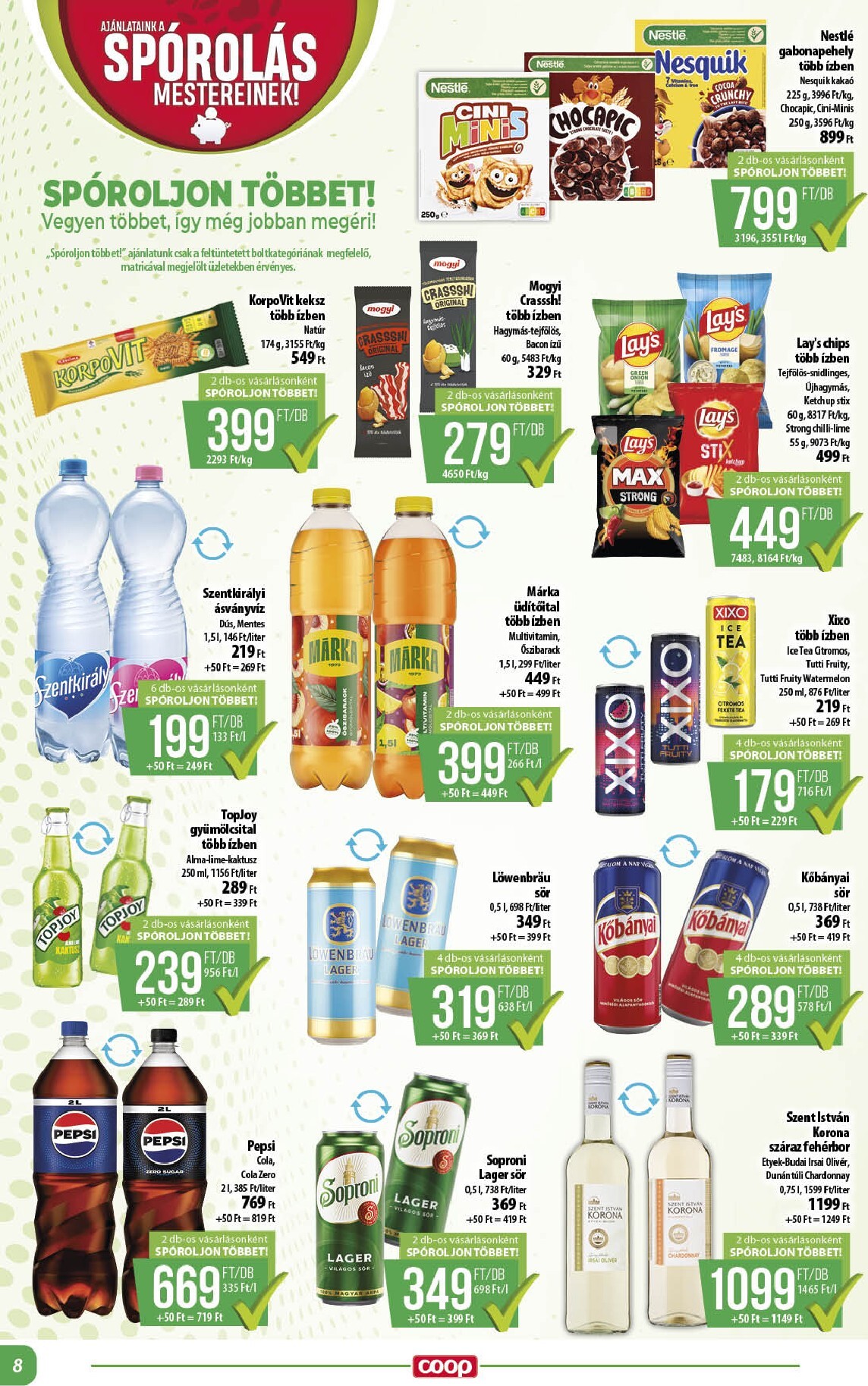 coop - A jövőbeli Coop - Alföld akciós újság csütörtöktől 2026.10.22.-tól szerdától 2026.10.28.-ig érvényes. - page: 8