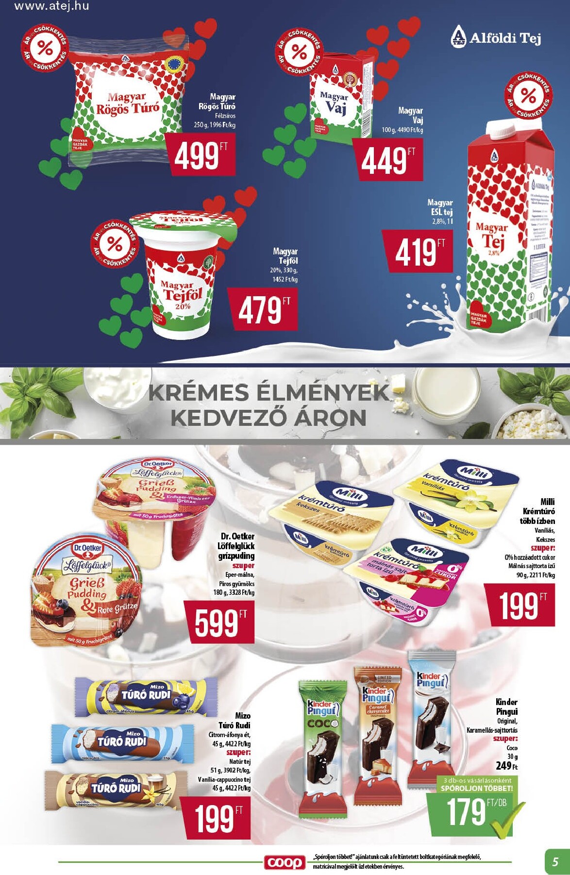 coop - A jövőbeli Coop - Alföld akciós újság csütörtöktől 2026.10.22.-tól szerdától 2026.10.28.-ig érvényes. - page: 5