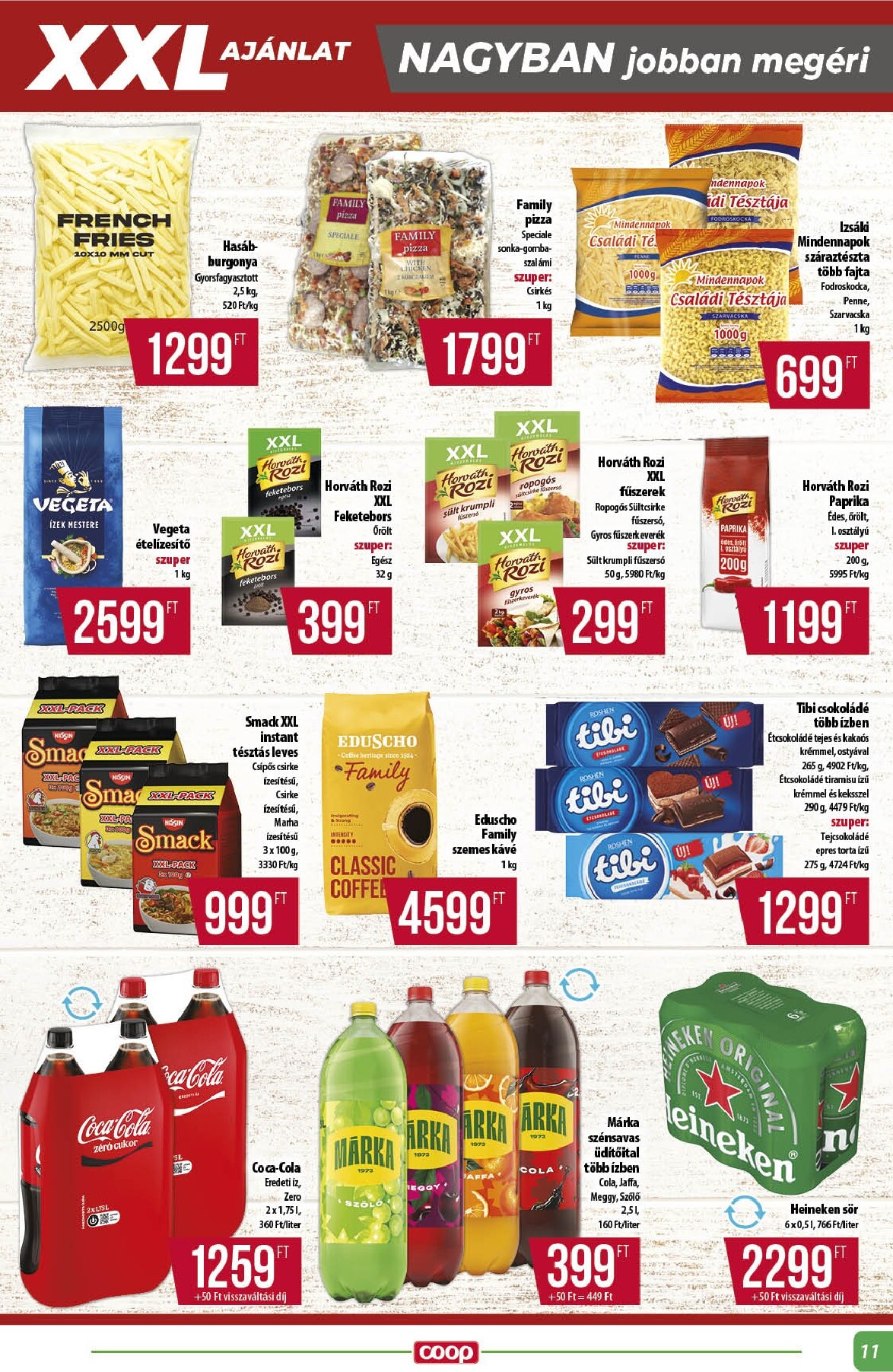 coop - A jövőbeli Coop - Alföld akciós újság csütörtöktől 2026.10.22.-tól szerdától 2026.10.28.-ig érvényes. - page: 11