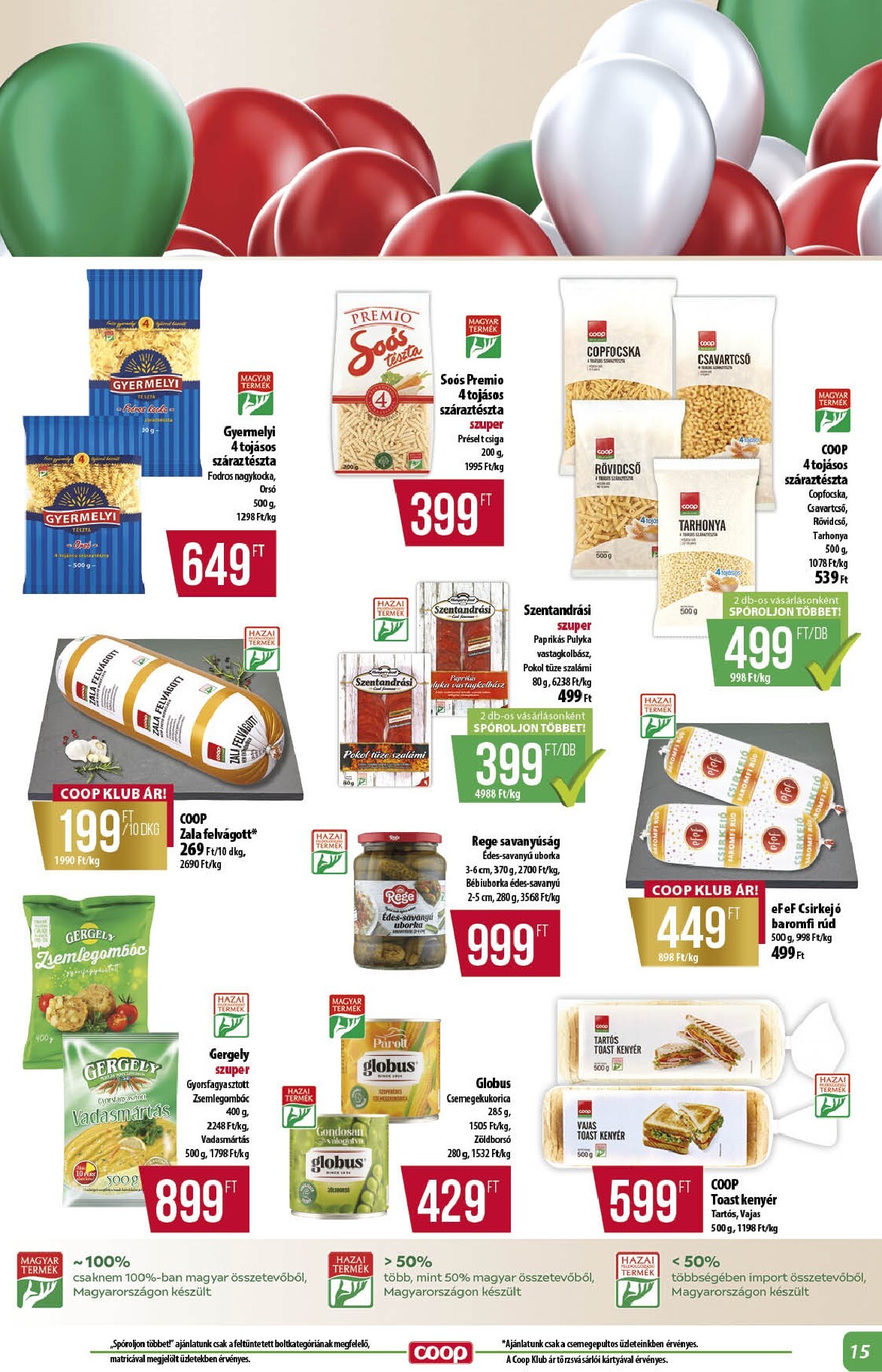 coop - A jövőbeli Coop - Alföld akciós újság csütörtöktől 2026.10.22.-tól szerdától 2026.10.28.-ig érvényes. - page: 15