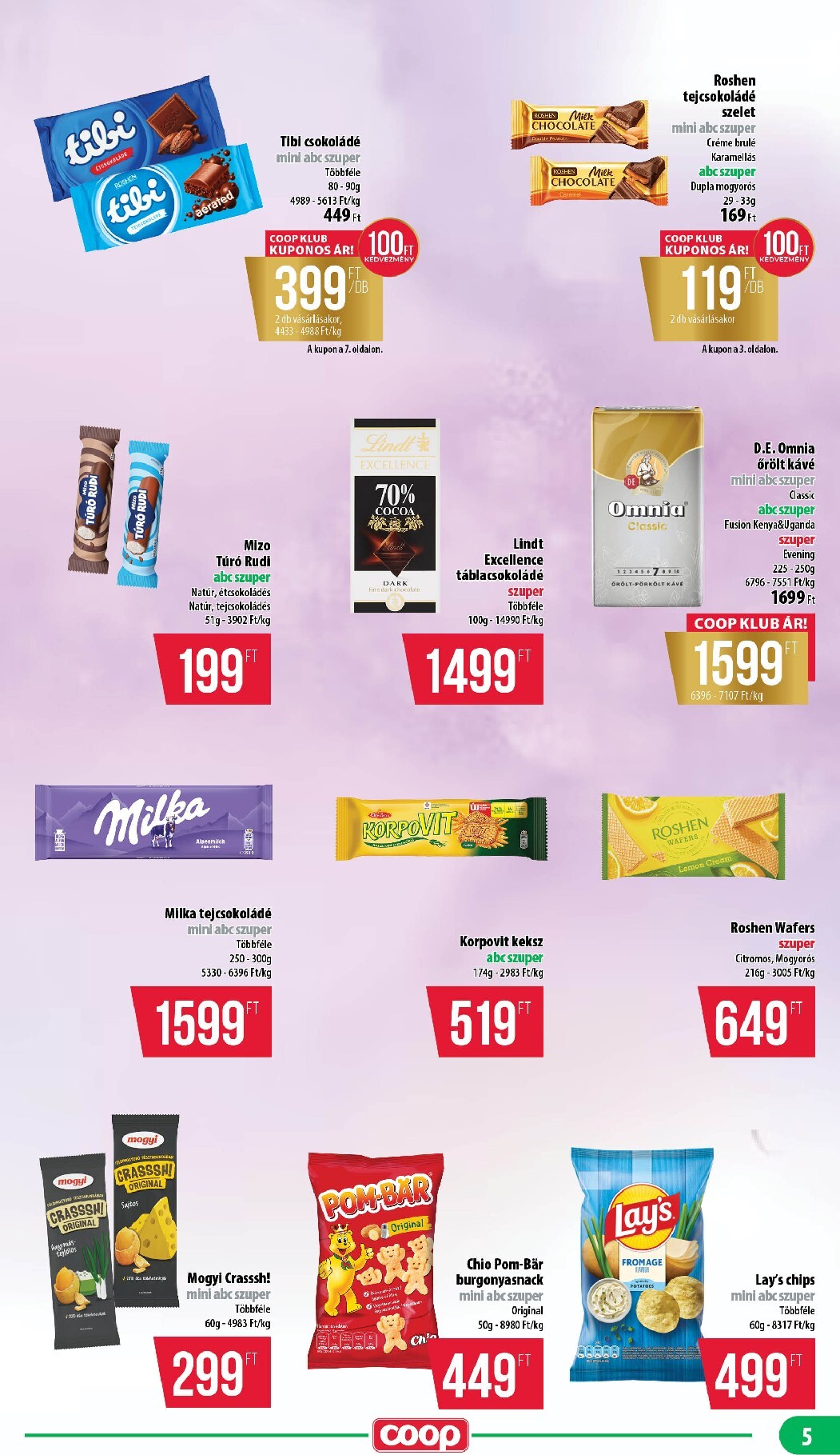 coop - A jövőbeli Coop - Nyírzem/Szabolcs akciós újság csütörtöktől 2026.10.22.-tól szerdától 2026.10.28.-ig érvényes. - page: 5