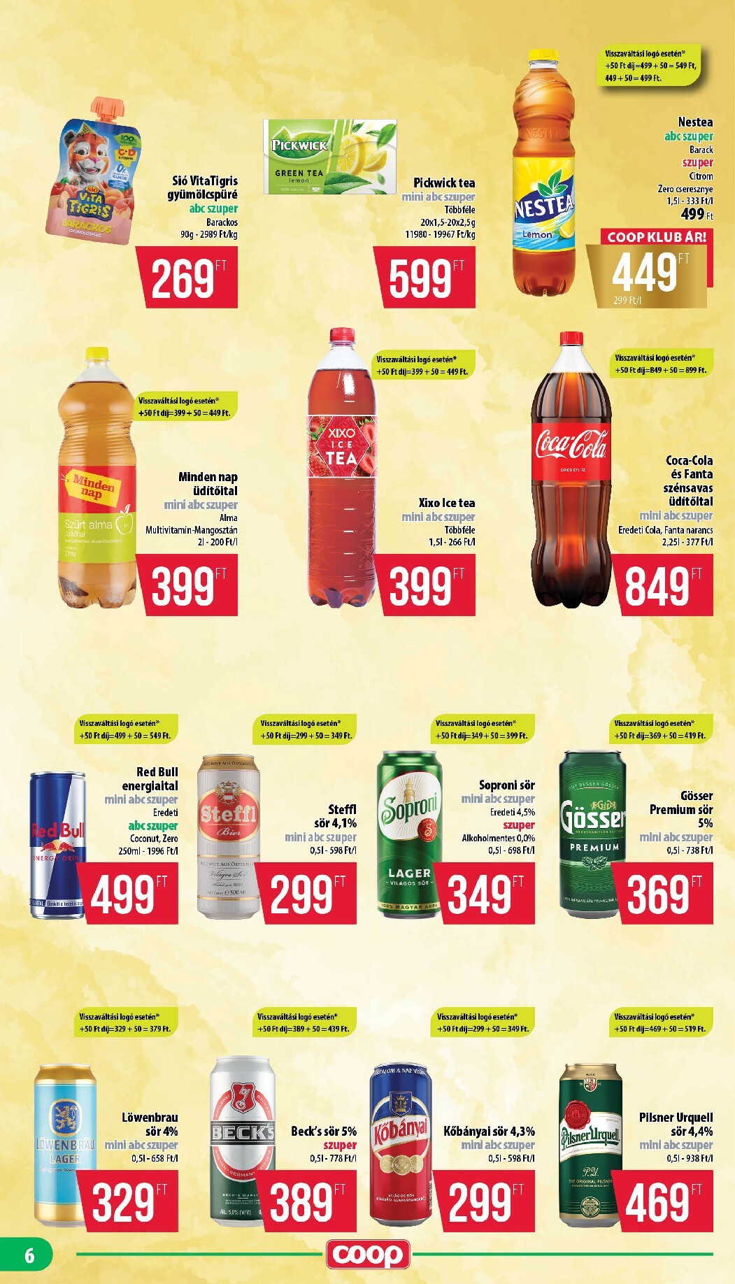 coop - A jövőbeli Coop - Mecsek akciós újság csütörtöktől 2026.10.22.-tól szerdától 2026.10.28.-ig érvényes. - page: 6