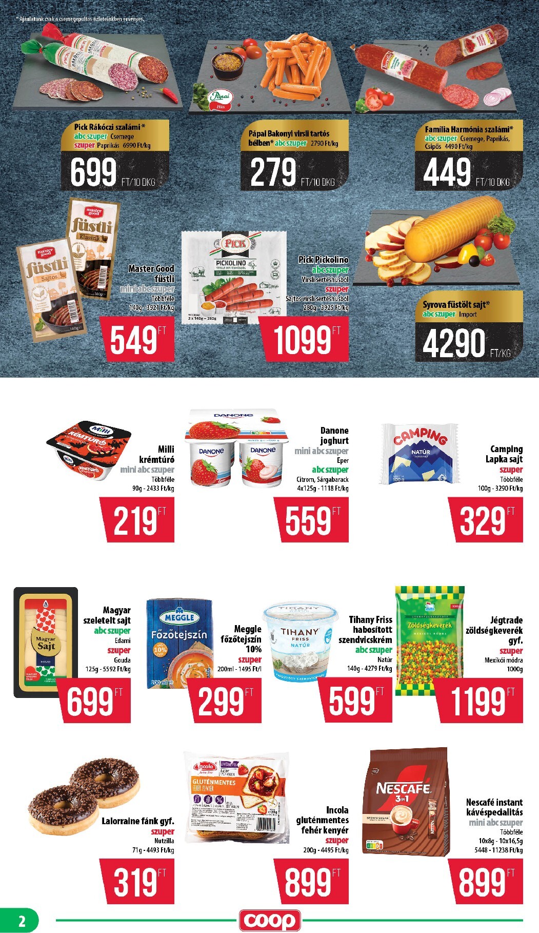 coop - A jövőbeli Coop - Mecsek akciós újság csütörtöktől 2026.10.22.-tól szerdától 2026.10.28.-ig érvényes. - page: 2