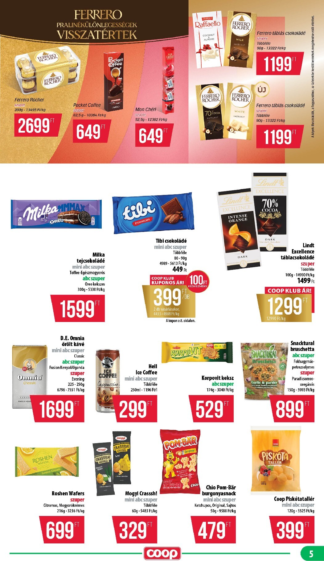 coop - A jövőbeli Coop - Mecsek akciós újság csütörtöktől 2026.10.22.-tól szerdától 2026.10.28.-ig érvényes. - page: 5