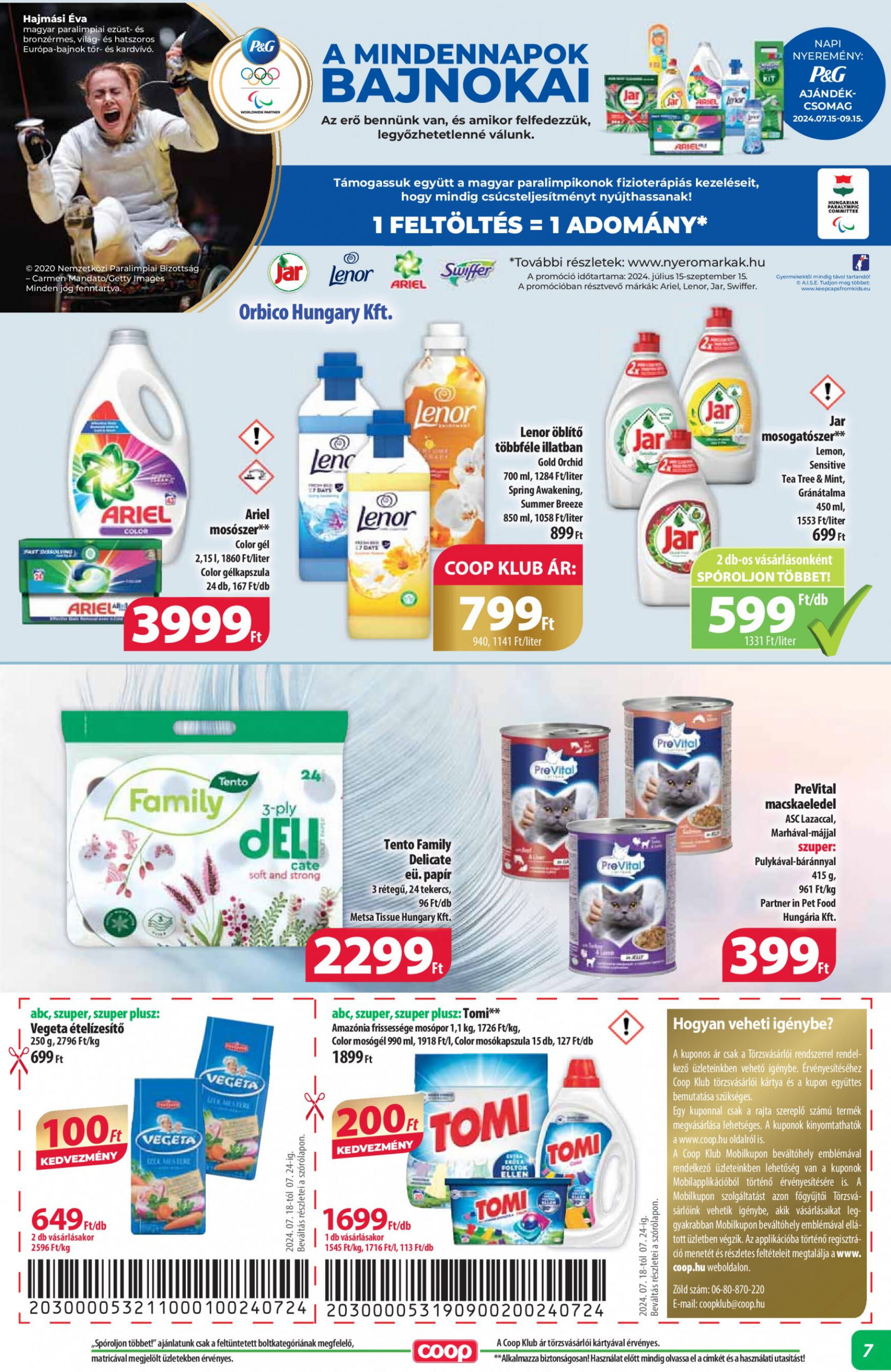 coop - Aktuális újság Coop - Abc Szuper 07.18. - 07.24. - page: 7