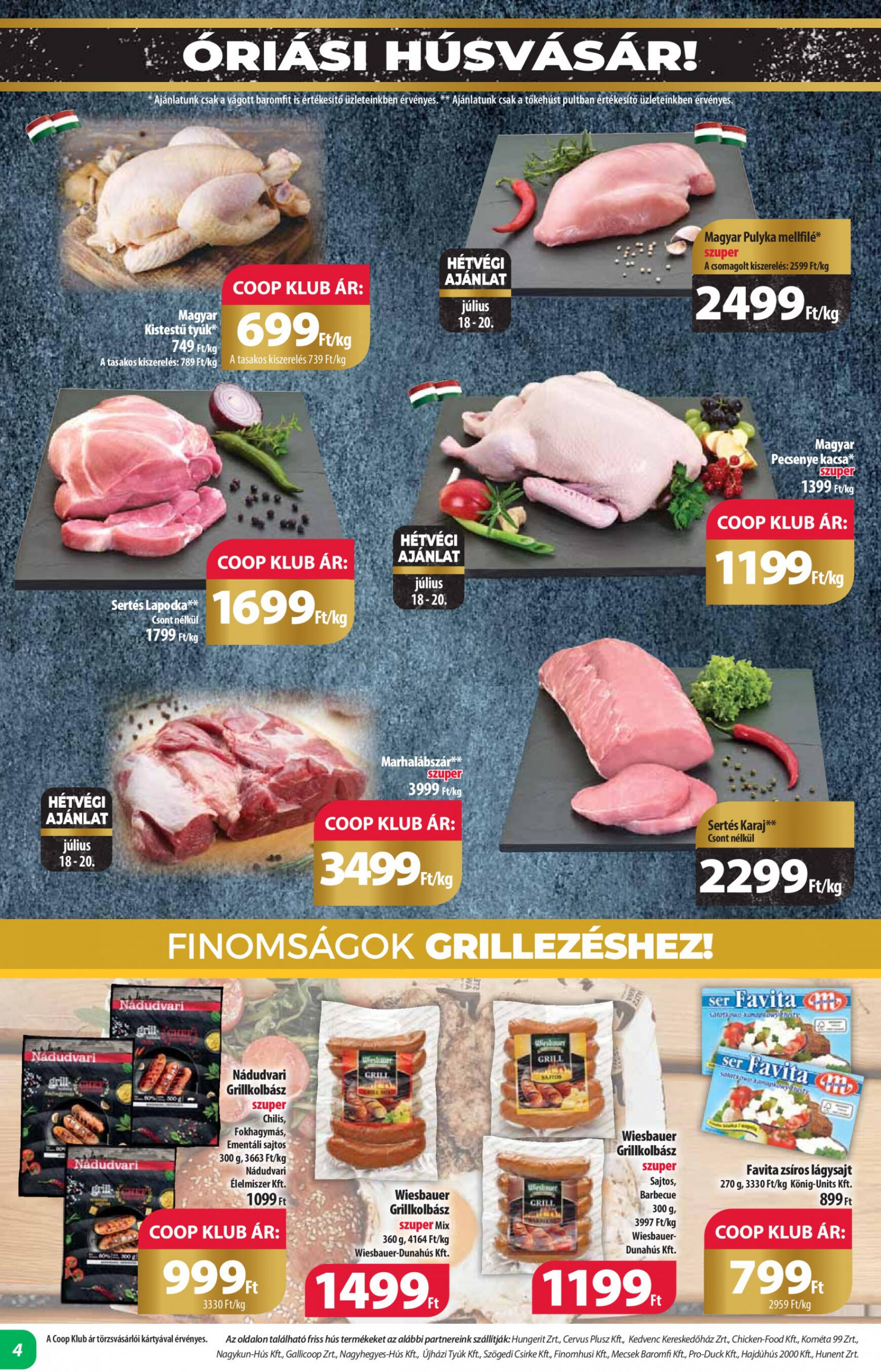 coop - Aktuális újság Coop - Abc Szuper 07.18. - 07.24. - page: 4