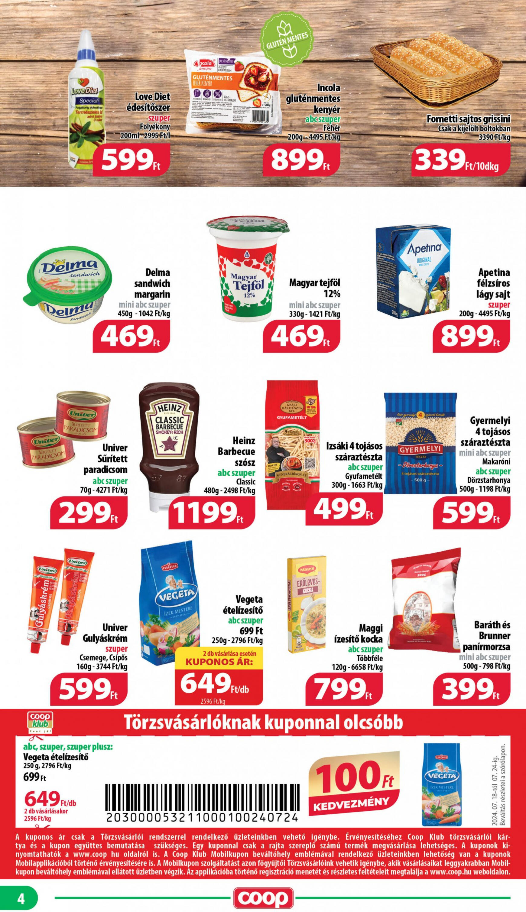 coop - Aktuális újság Coop - Mini Abc Szuper Mecsek 07.18. - 07.24. - page: 4