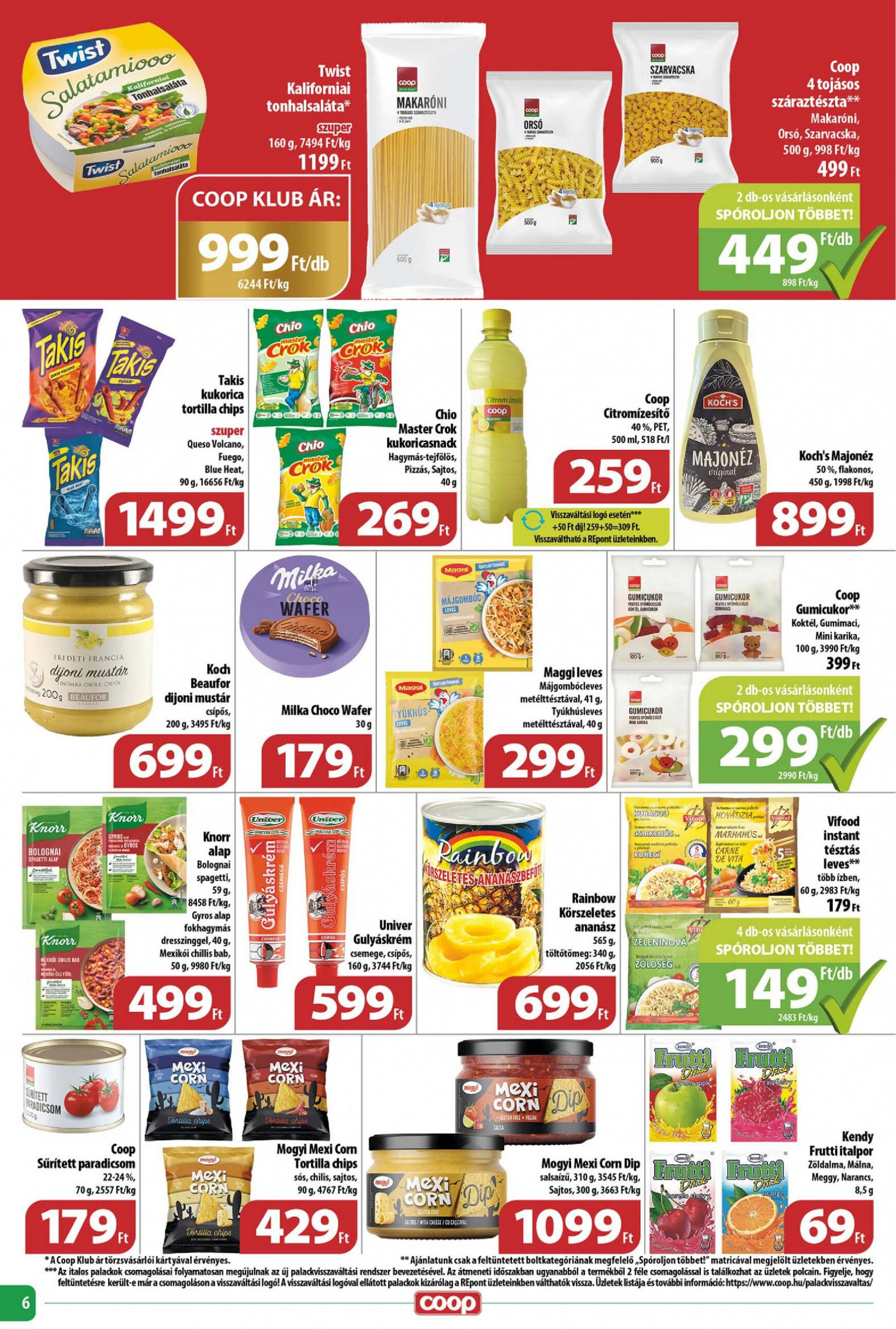 coop - Aktuális újság Coop - Abc Szuper 07.25. - 07.31. - page: 6