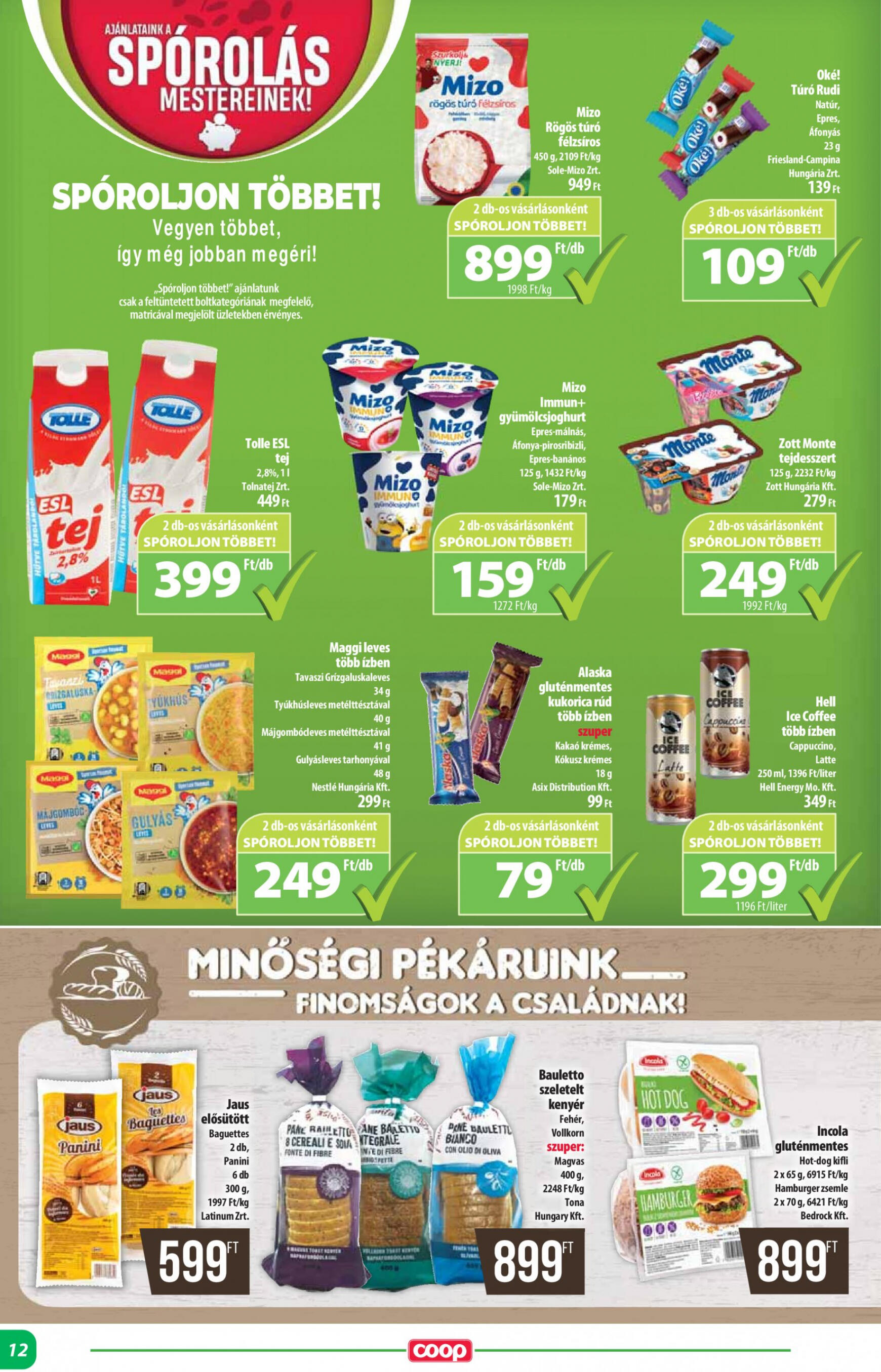 coop - Aktuális újság Coop - Abc Szuper Alföld 07.25. - 07.31. - page: 12