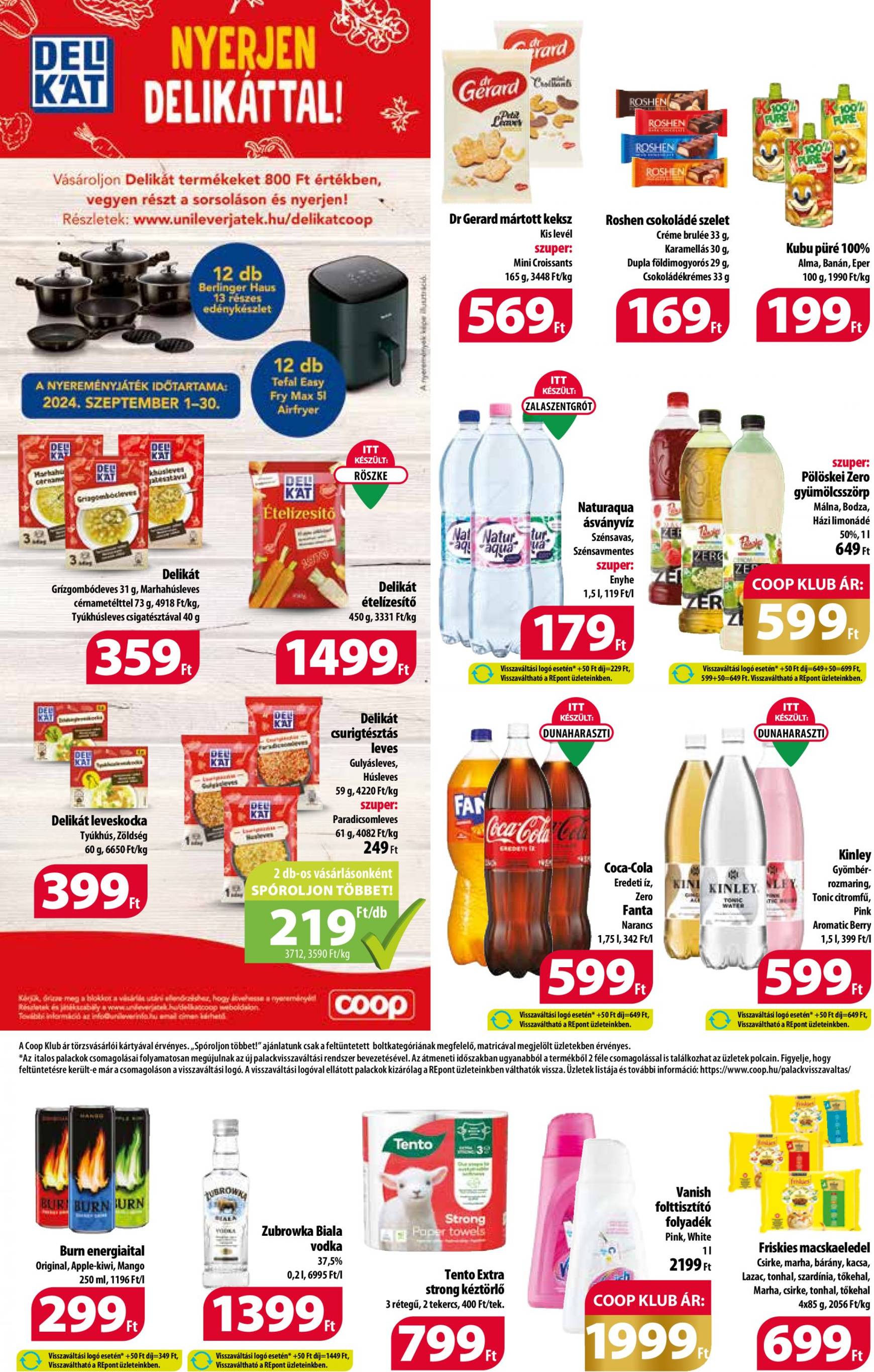 coop - Aktuális újság Coop - Abc-Szuper 08.29. - 09.04. - page: 7