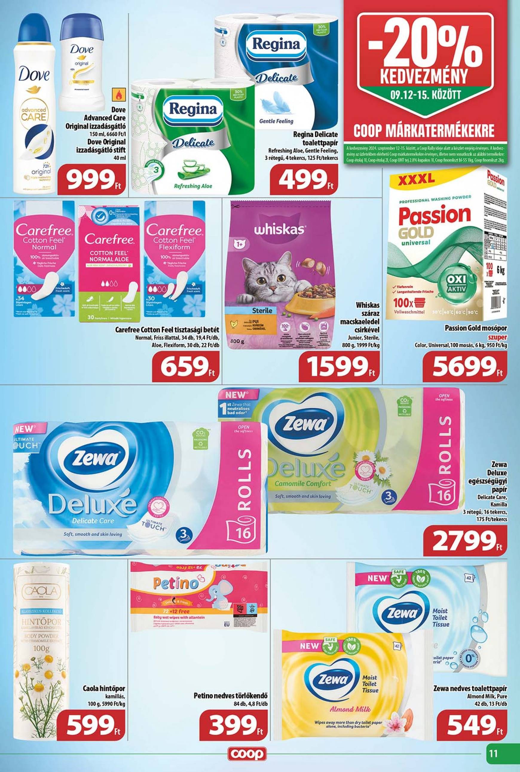 coop - Aktuális újság Coop - Tisza - Abc-Szuper 09.12. - 09.18. - page: 11