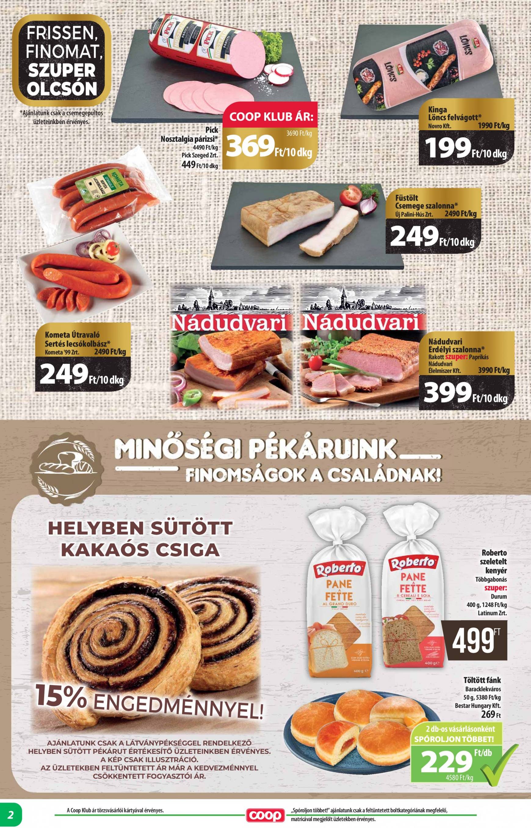 coop - Aktuális újság Coop - Abc Szuper Alföld 09.12. - 09.18. - page: 2