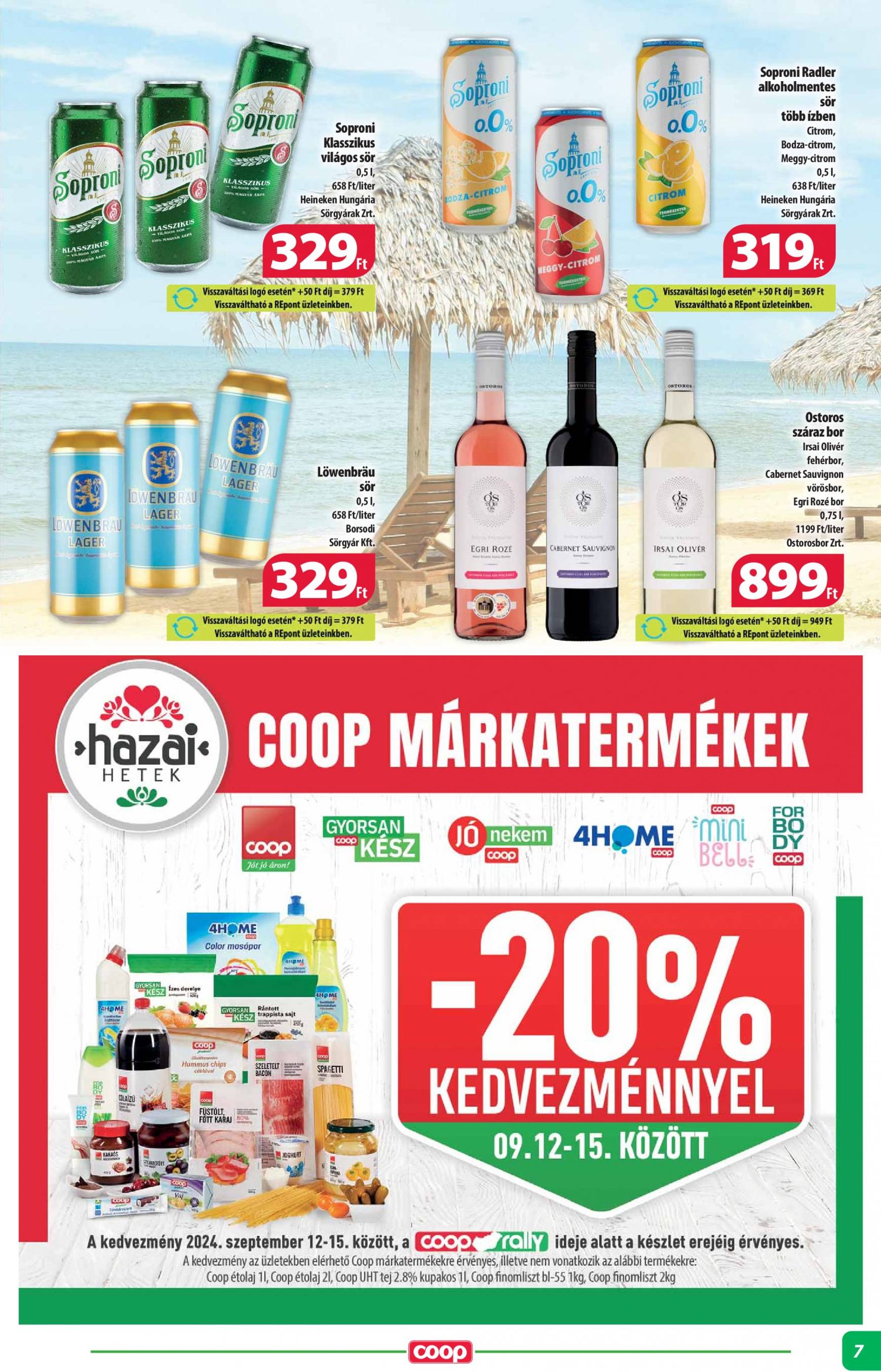 coop - Aktuális újság Coop - Abc Szuper Alföld 09.12. - 09.18. - page: 7