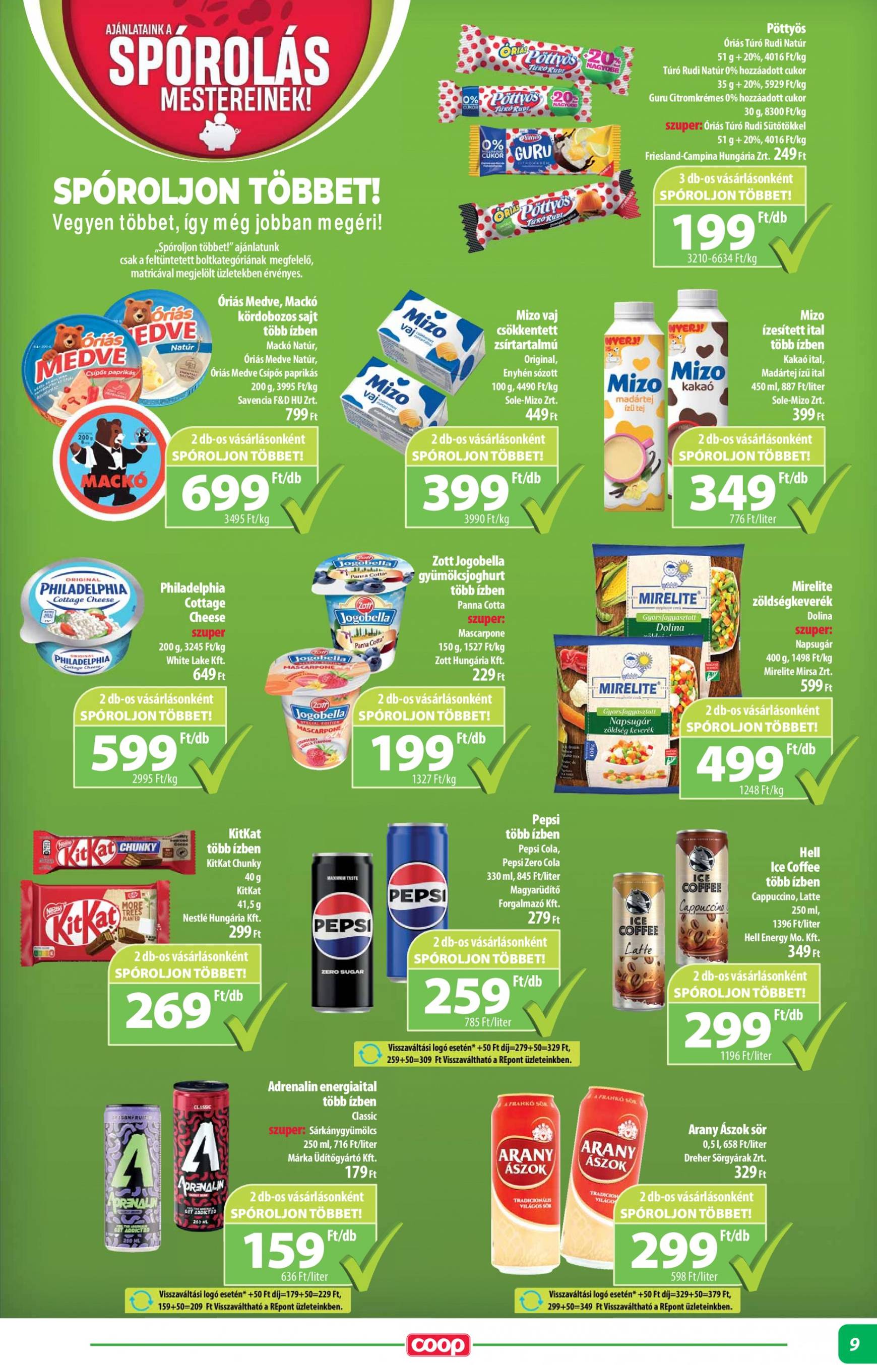 coop - Aktuális újság Coop - Abc Szuper Alföld 09.12. - 09.18. - page: 9