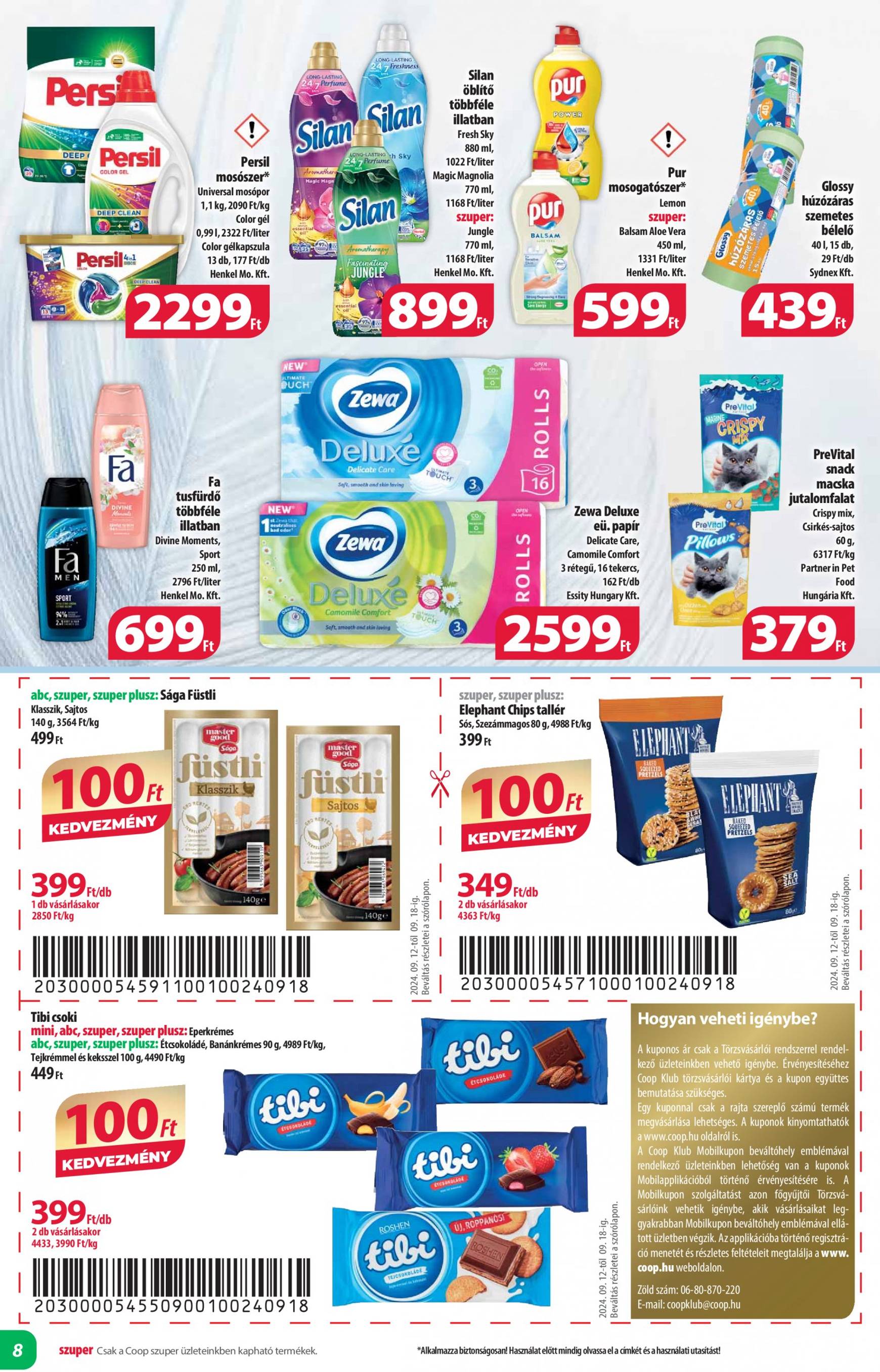 coop - Aktuális újság Coop - Abc Szuper Alföld 09.12. - 09.18. - page: 8