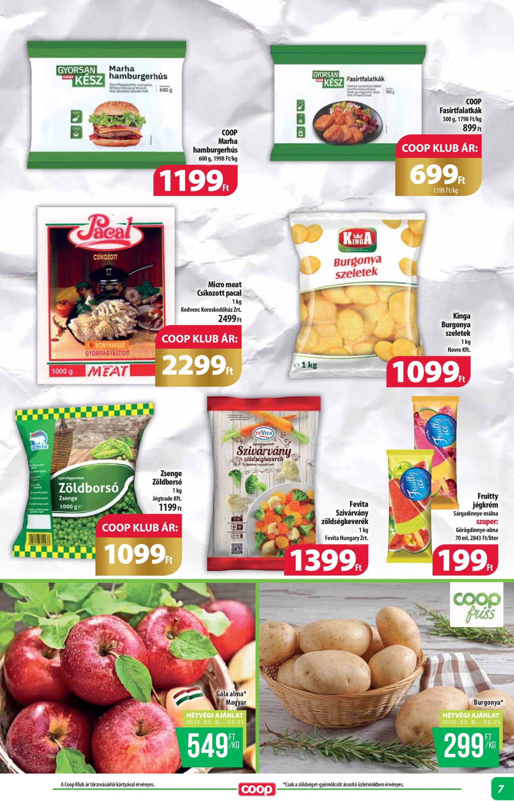 coop - Aktuális újság Coop - Alföld 09.19. - 09.25. - page: 7