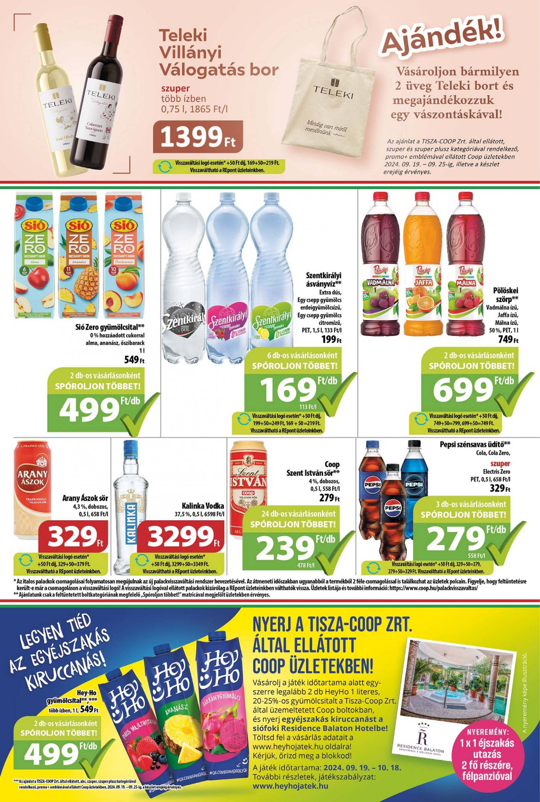 coop - Aktuális újság Coop - Tisza - Abc-Szuper 09.19. - 09.25. - page: 6