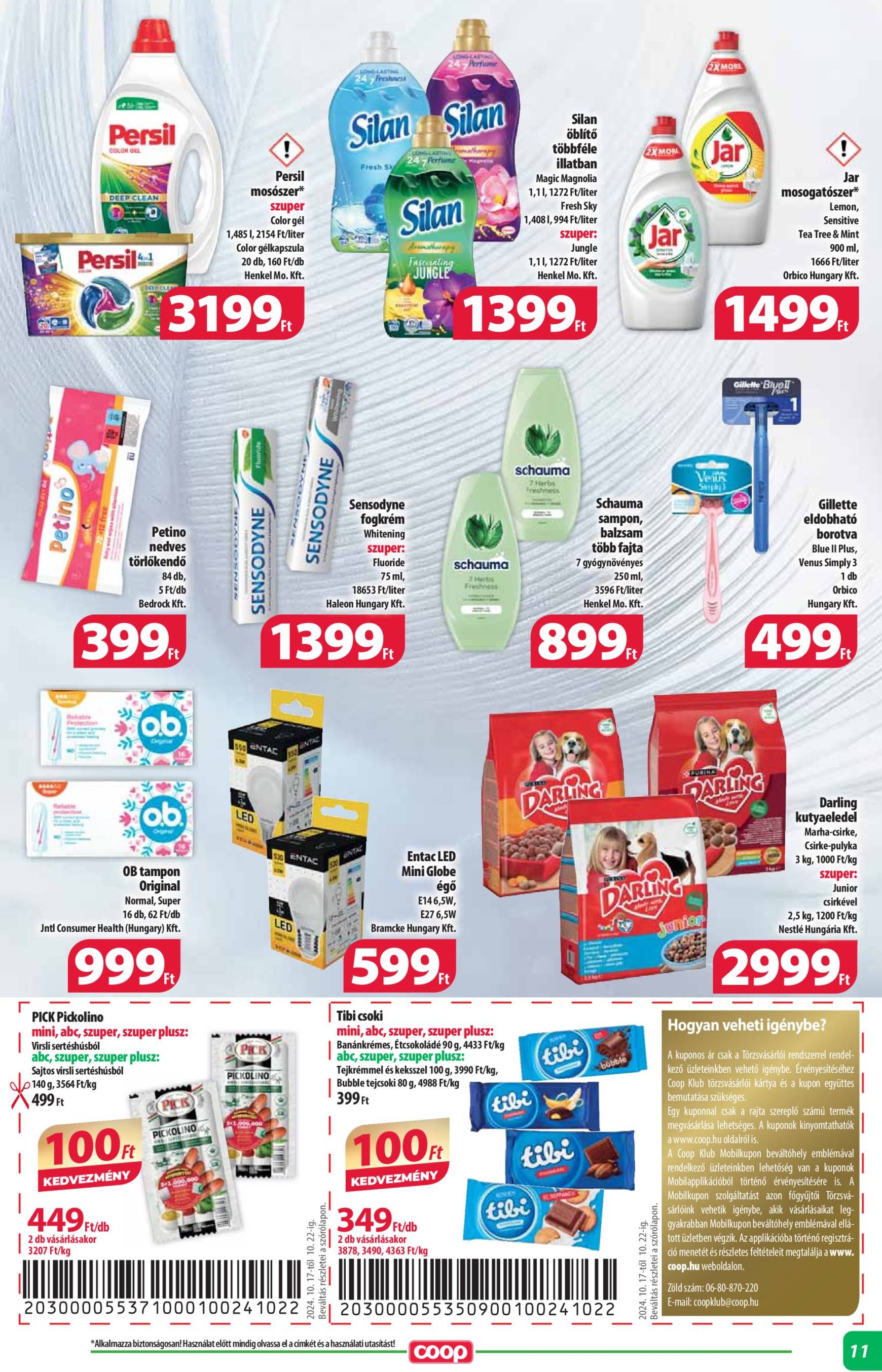 coop - Coop - Abc-Szuper akciós újság, érvényes 10.17. - 10.22. - page: 11