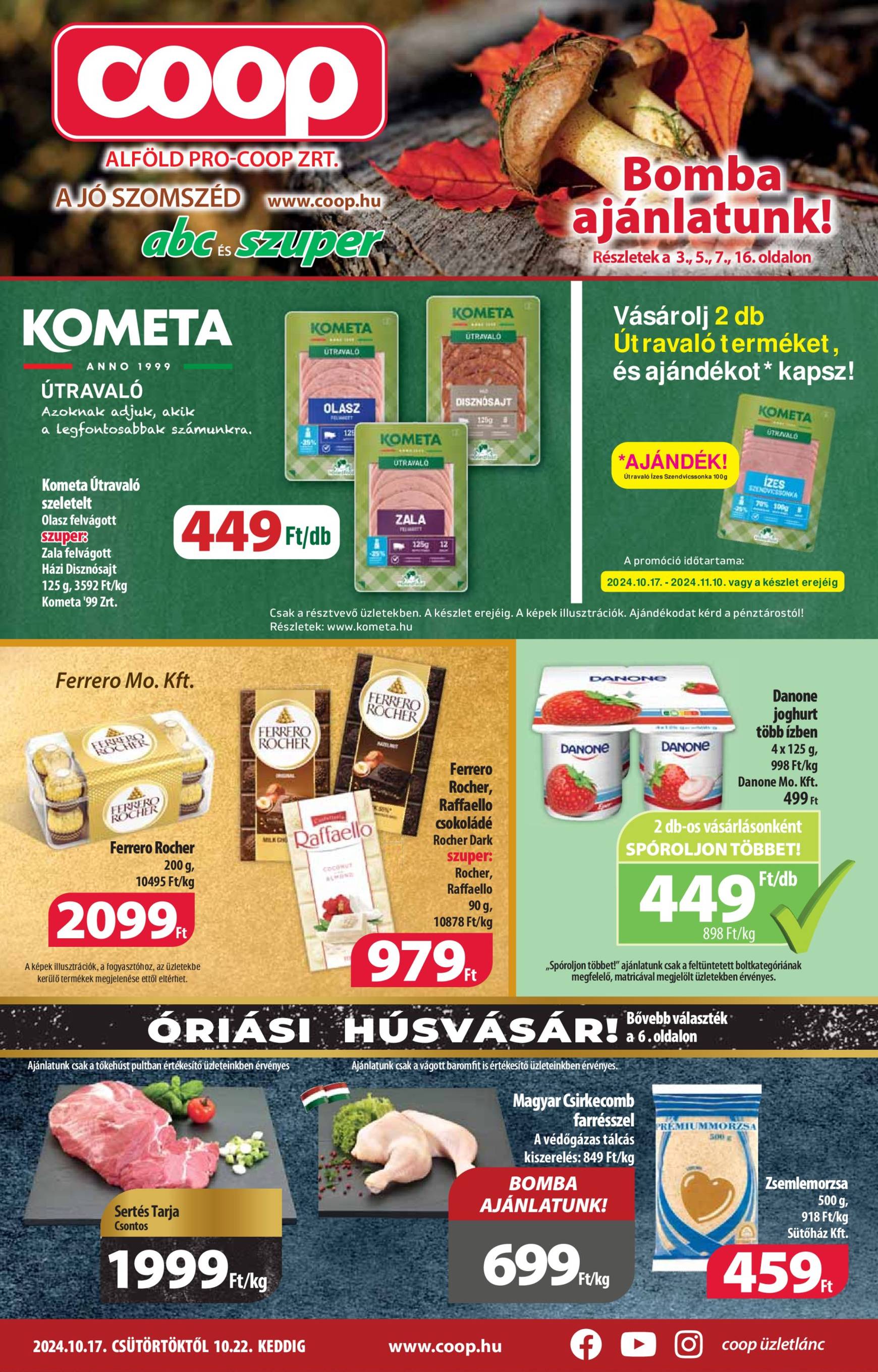 coop - Coop - Abc-Szuper akciós újság, érvényes 10.17. - 10.22. - page: 1