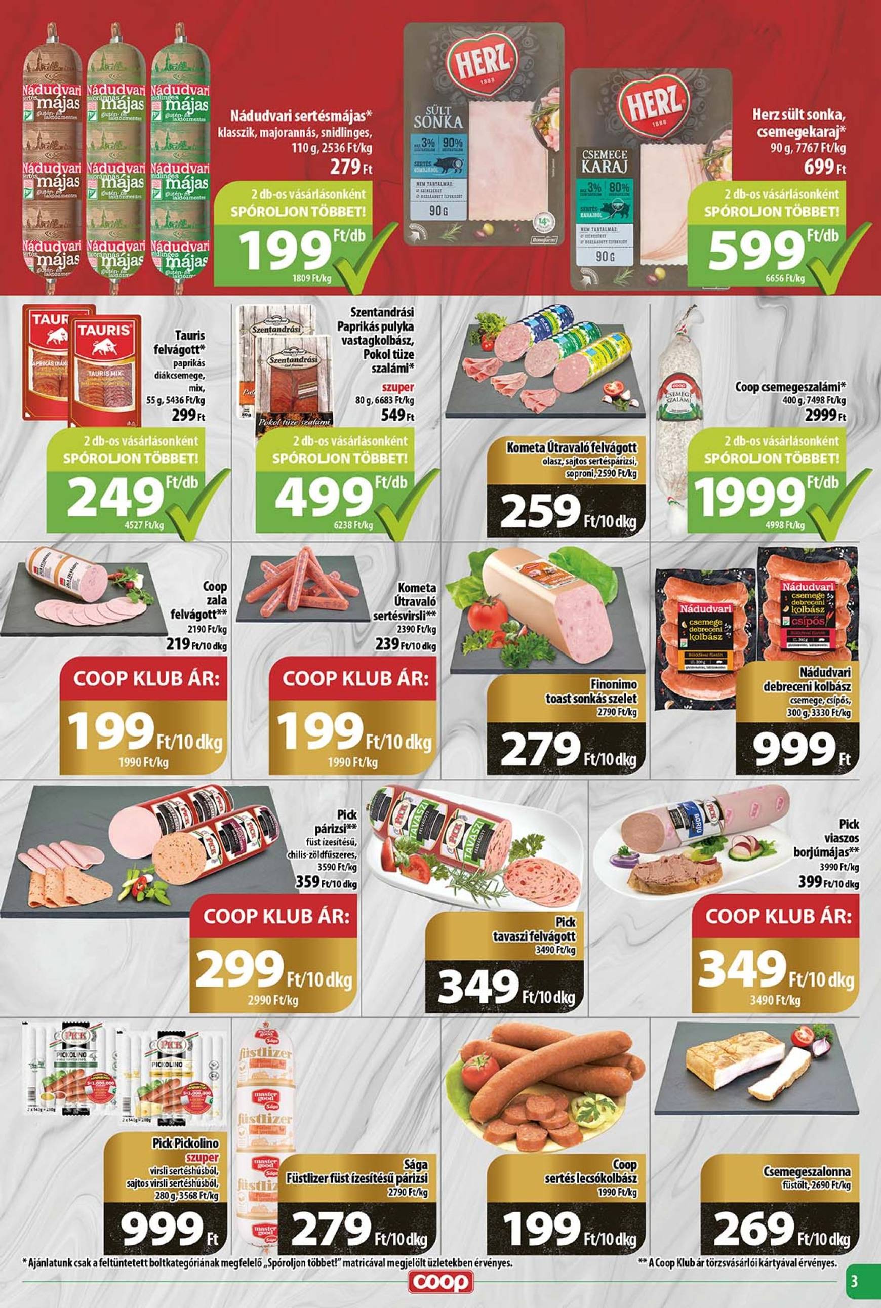 coop - Coop - Tisza - Abc-Szuper akciós újság, érvényes 10.24. - 10.30. - page: 3