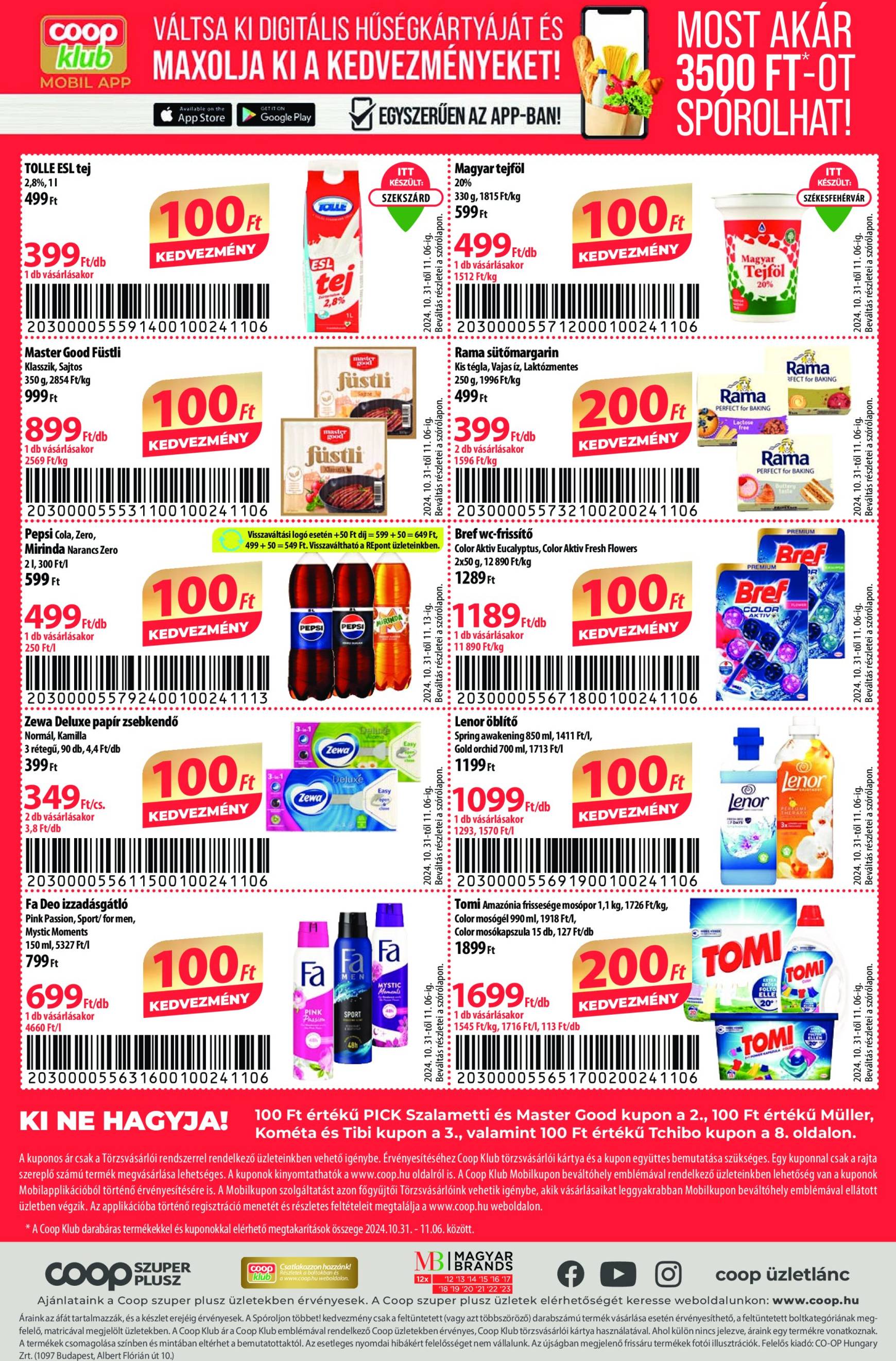 coop - Coop - Szuper Plus akciós újság, érvényes 10.31. - 11.06. - page: 12