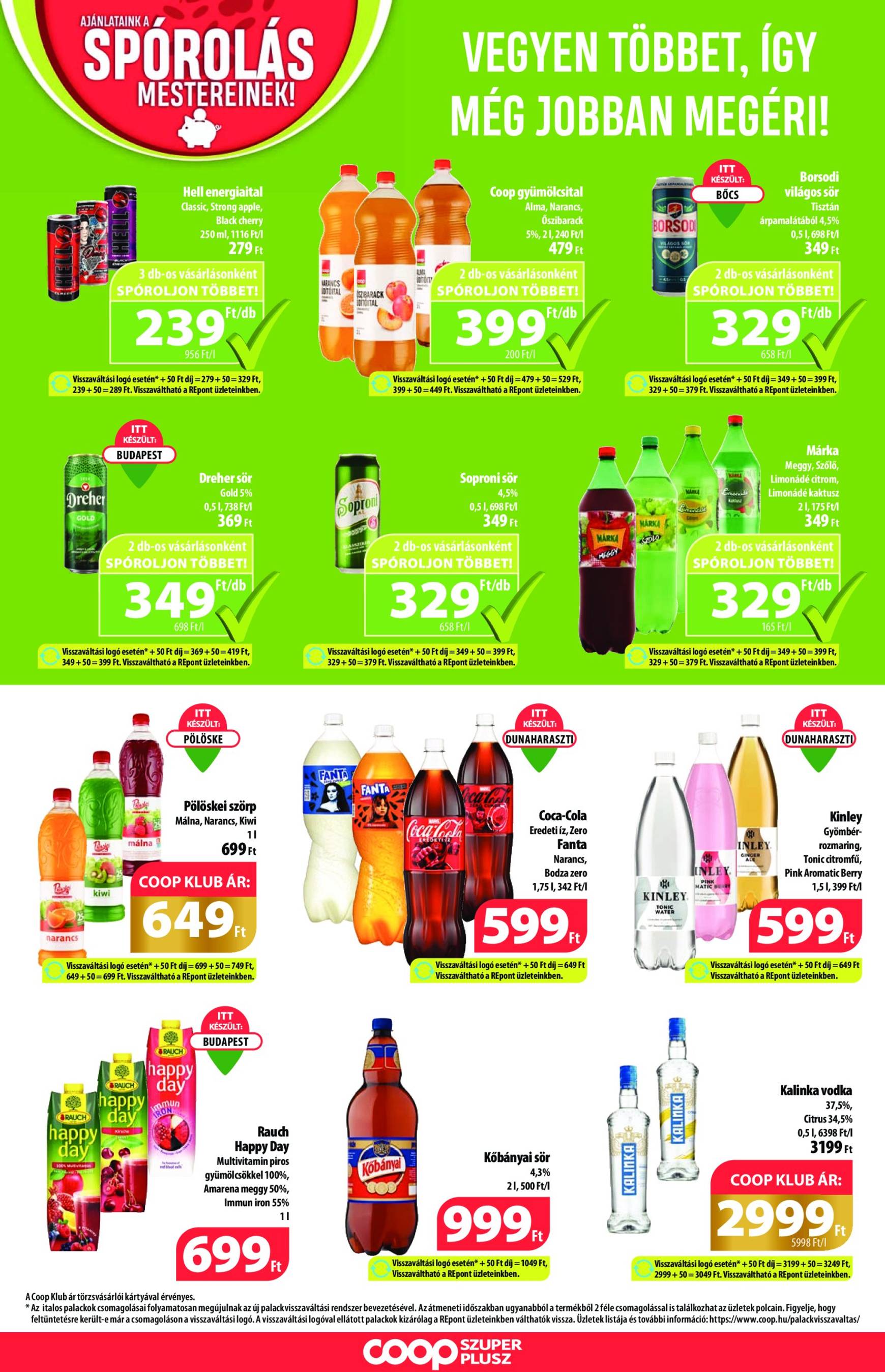 coop - Coop - Szuper Plus akciós újság, érvényes 10.31. - 11.06. - page: 10