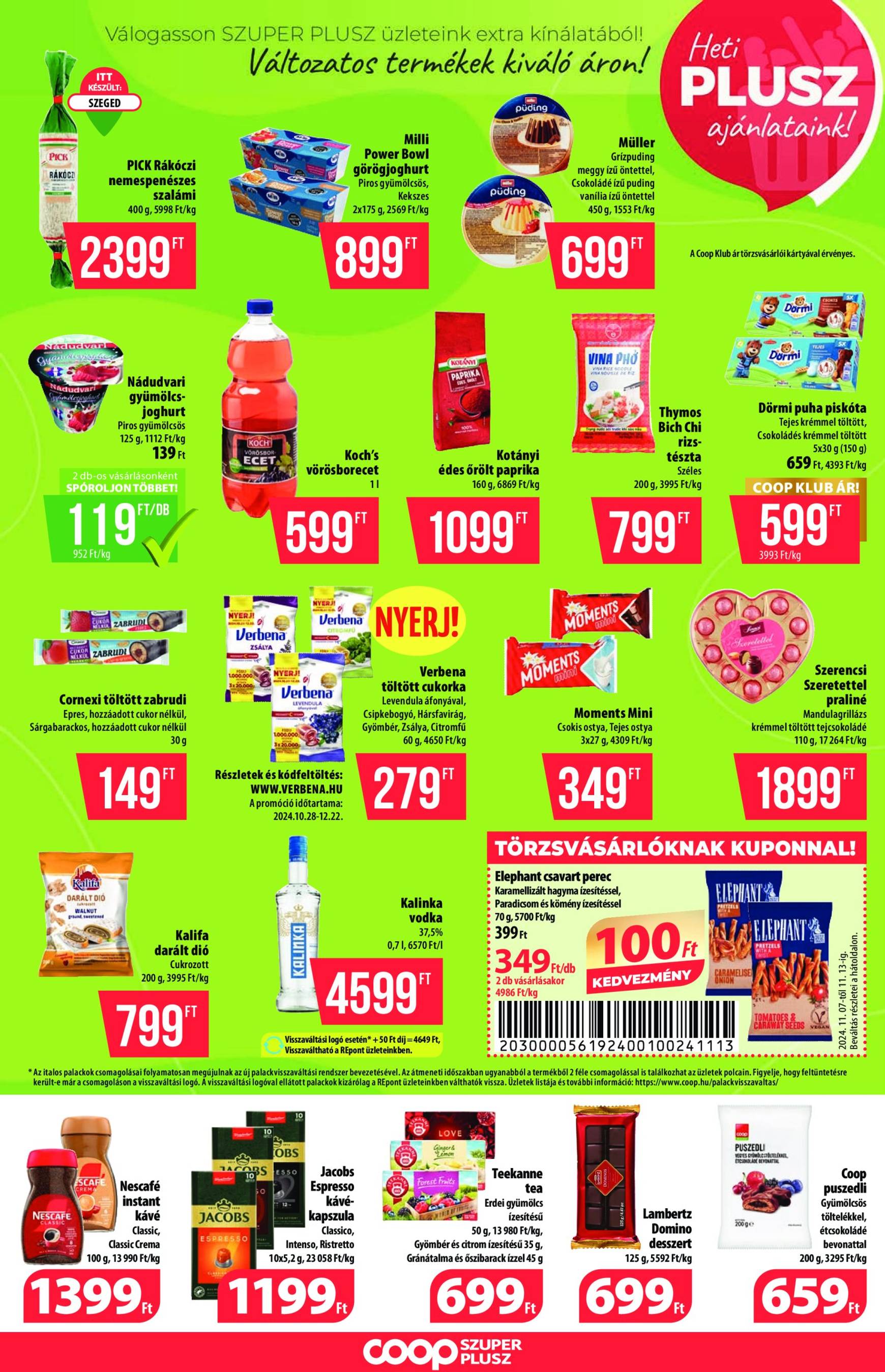 coop - Coop - Szuper Plusz akciós újság, érvényes 11.07. - 11.13. - page: 7