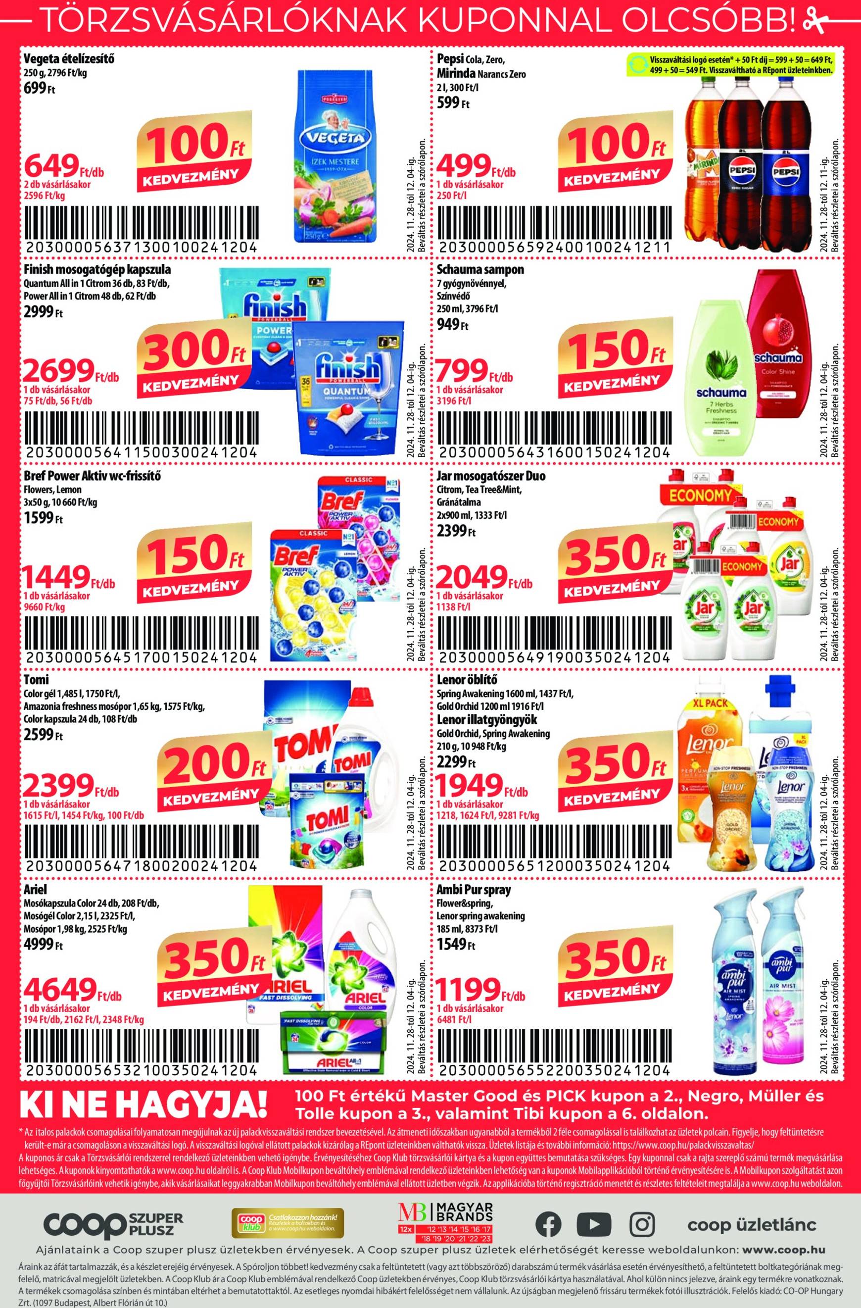 coop - Coop - Szuper Plusz akciós újság, érvényes 11.28. - 12.04. - page: 12